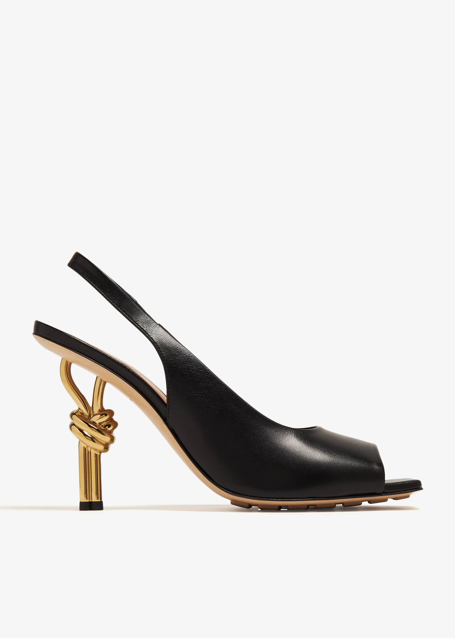 

Knot sandals, Black