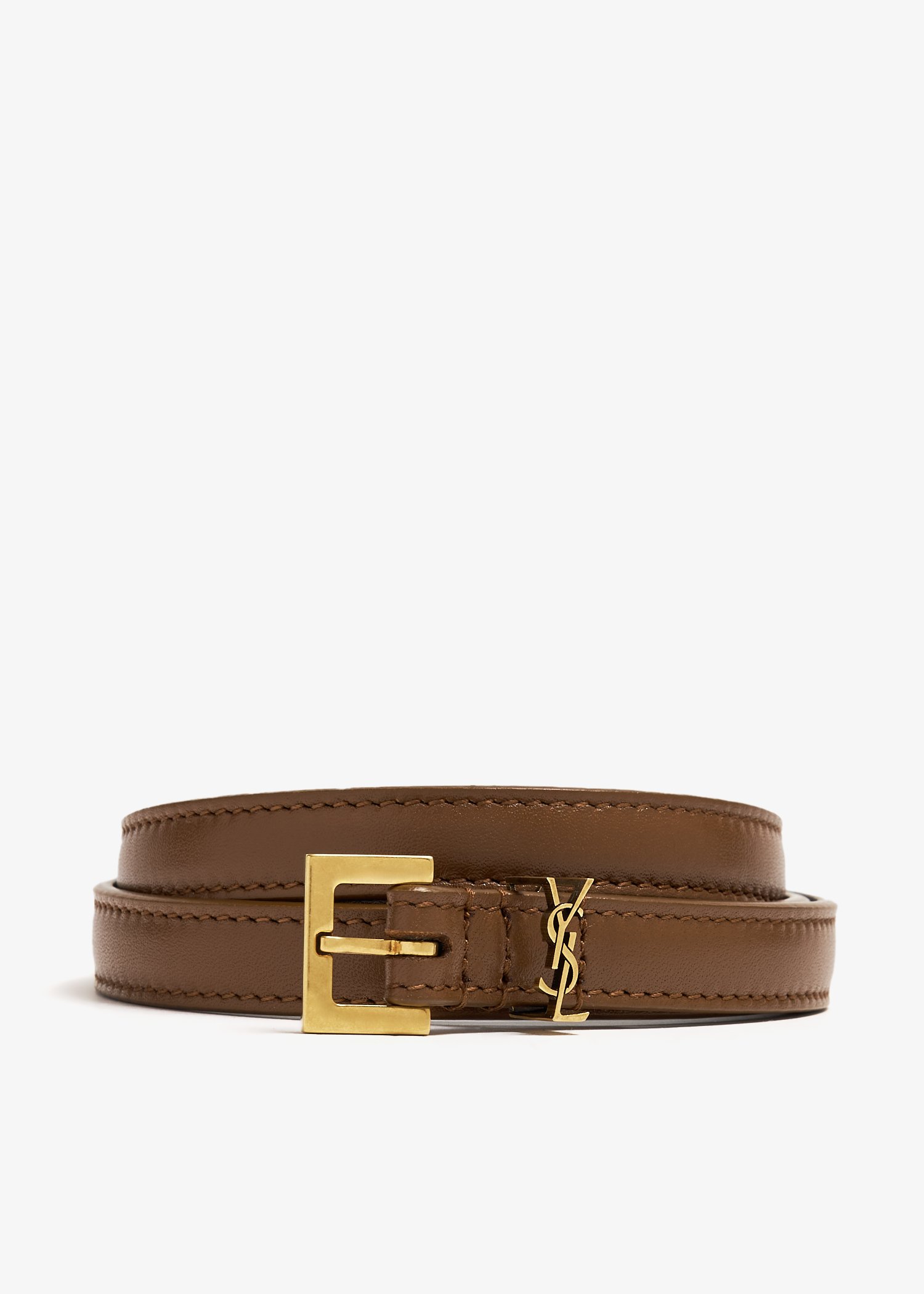 

Monogram extra-thin belt, Brown