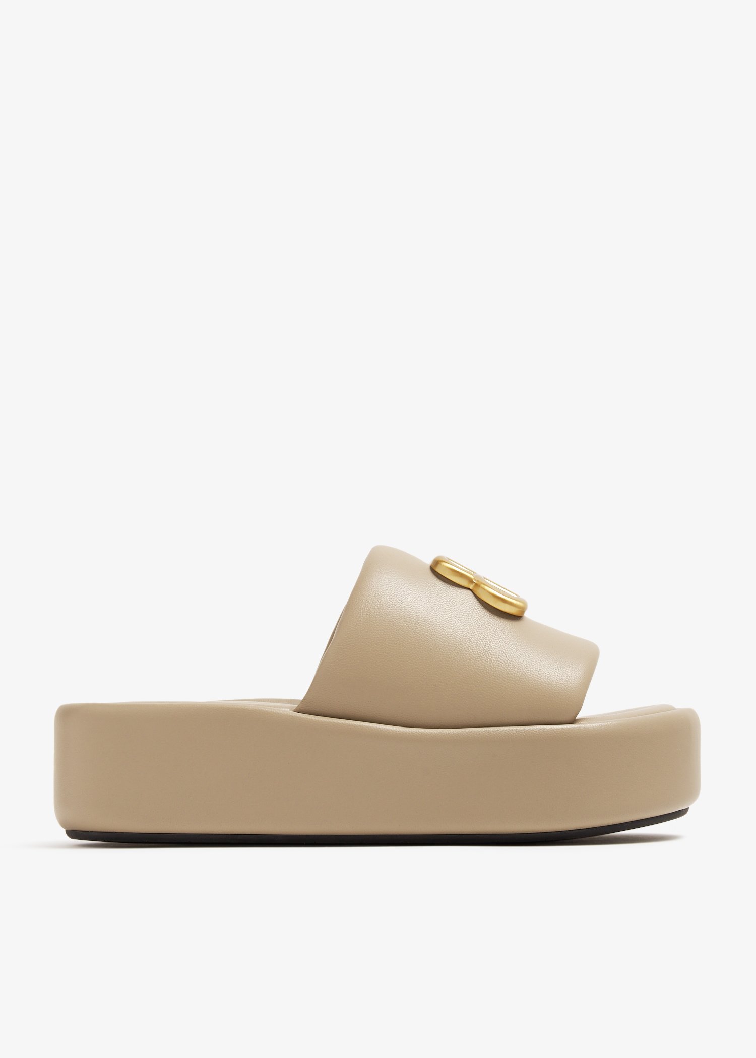 

Rise slide sandals, Beige