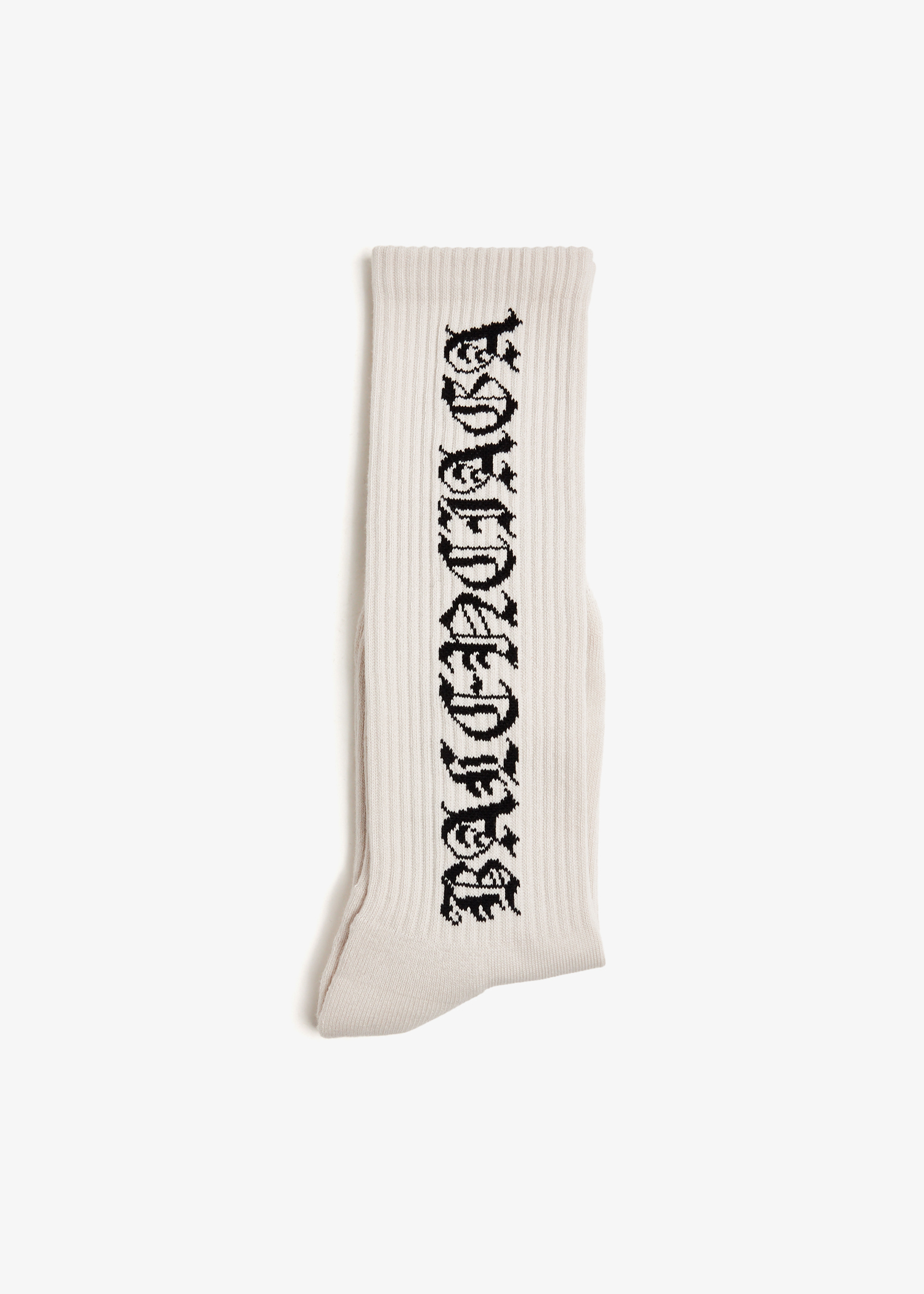 

Gothic tennis socks, White