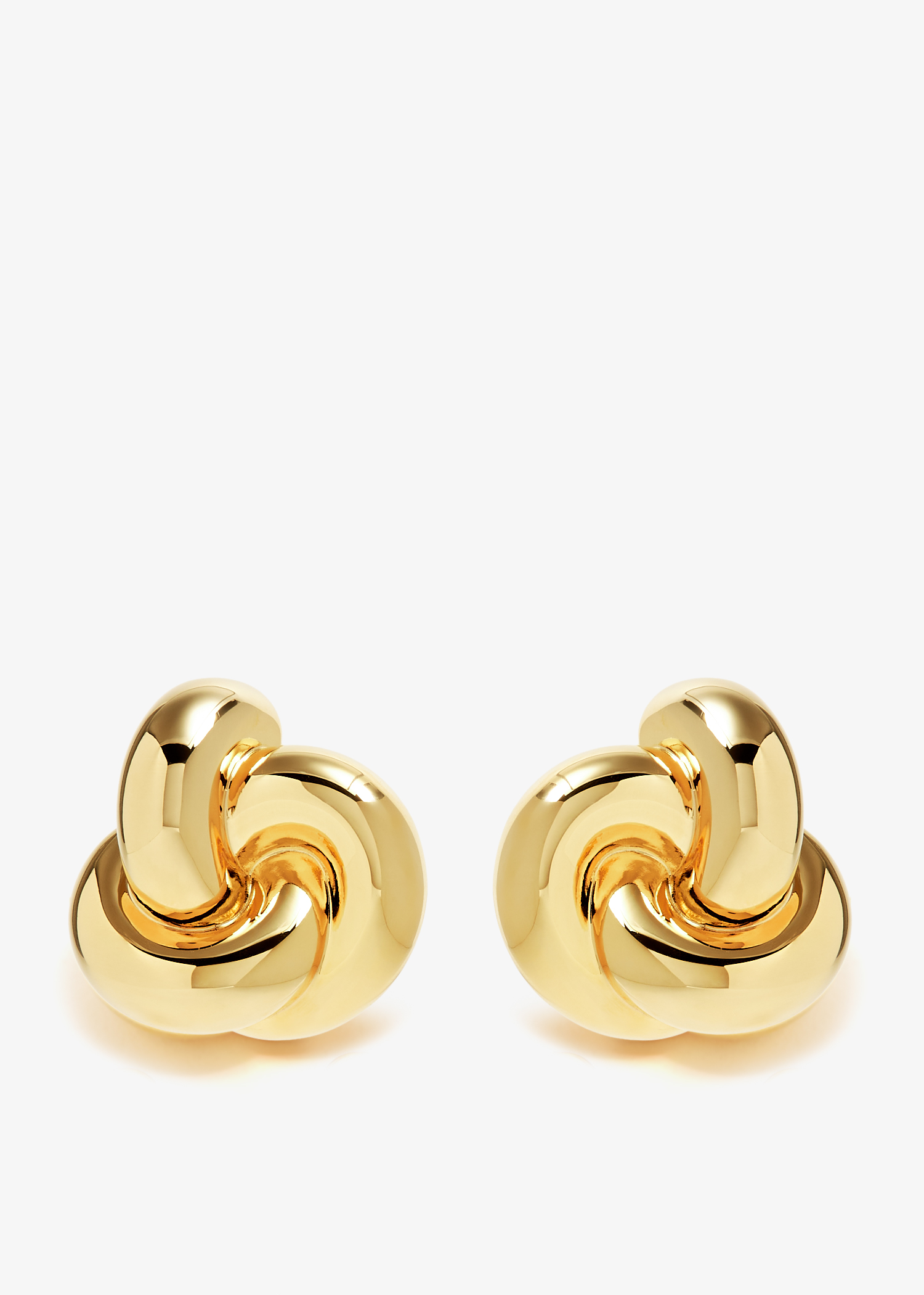 

Knot earrings, Gold