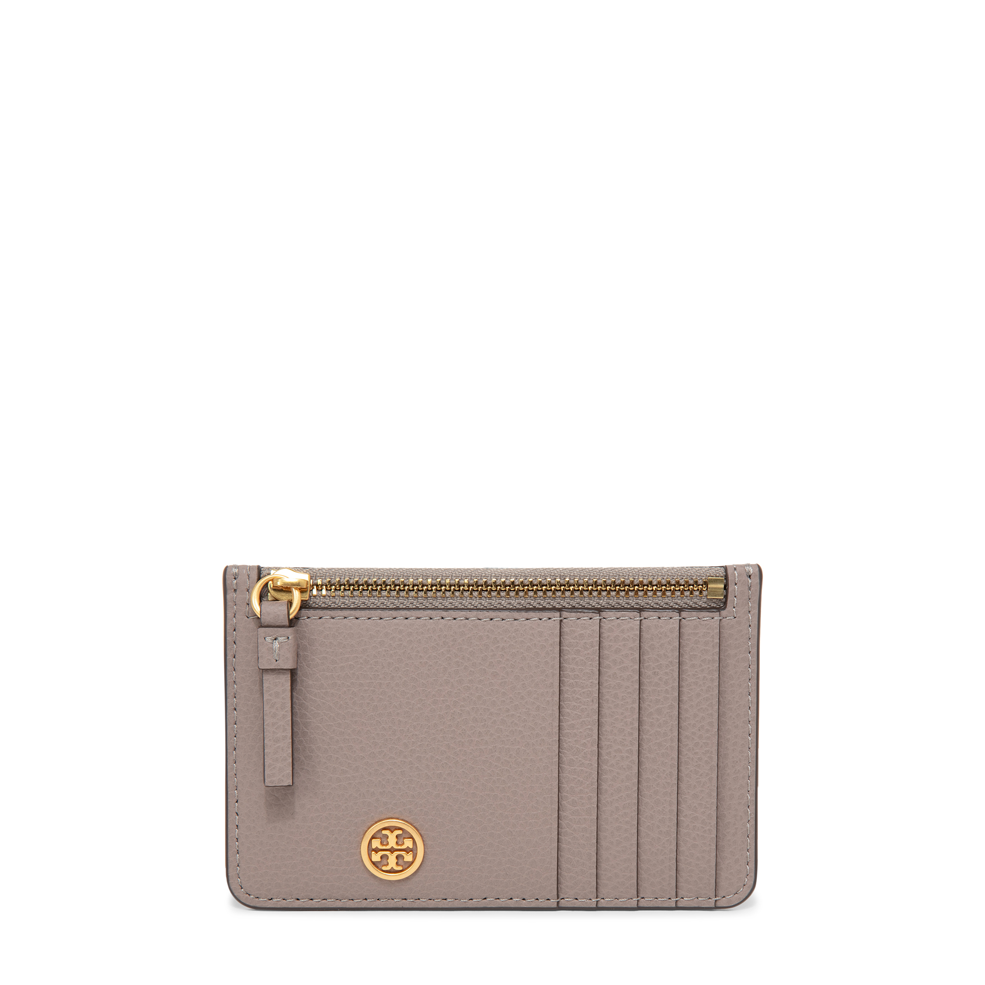 Tory Burch Walker top-zip card case for Women - Grey in UAE