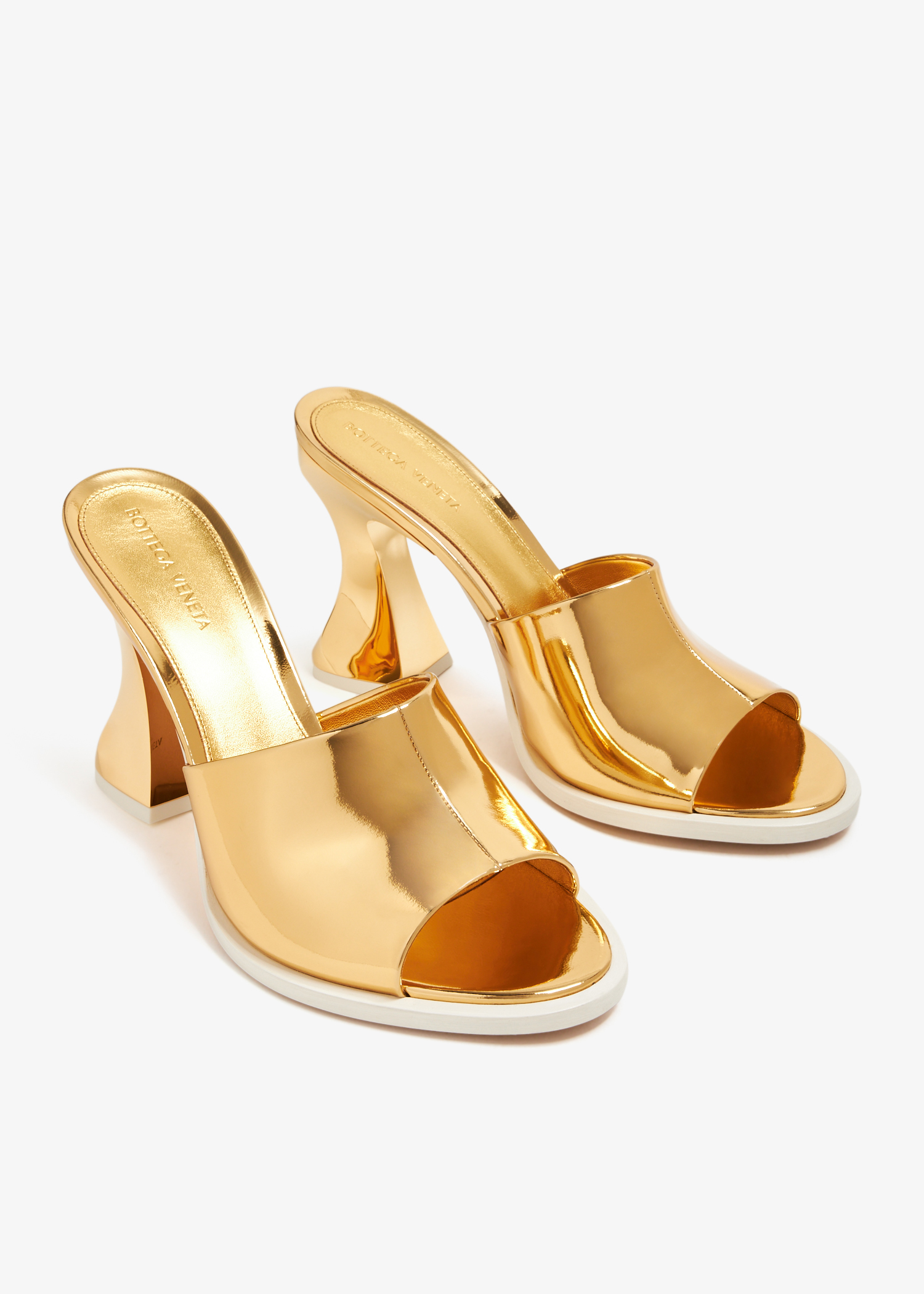 Bottega Veneta Cha-Cha mules for Women - Gold in UAE | Level