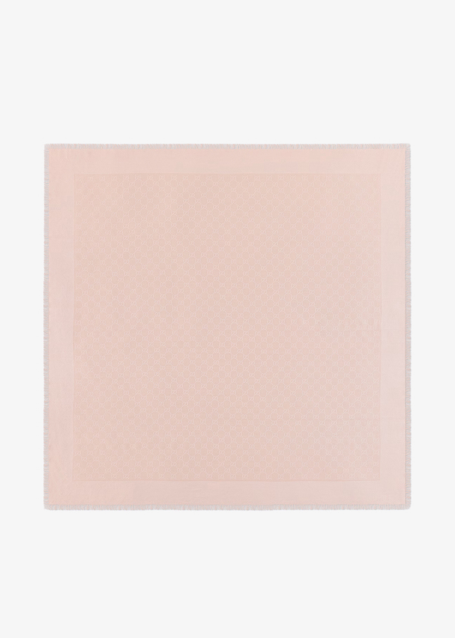 

GG silk cotton jacquard shawl, Pink