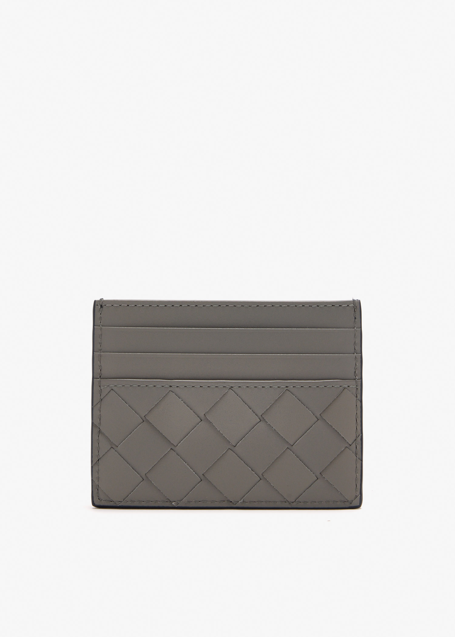 

Intrecciato credit card case, Taupe