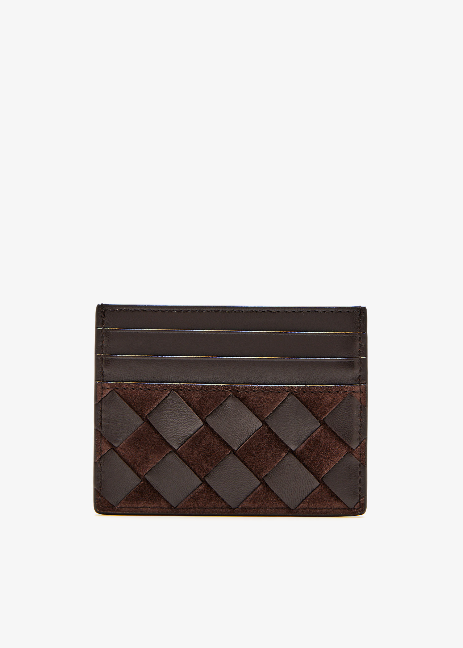 

Intrecciato credit card case, Burgundy