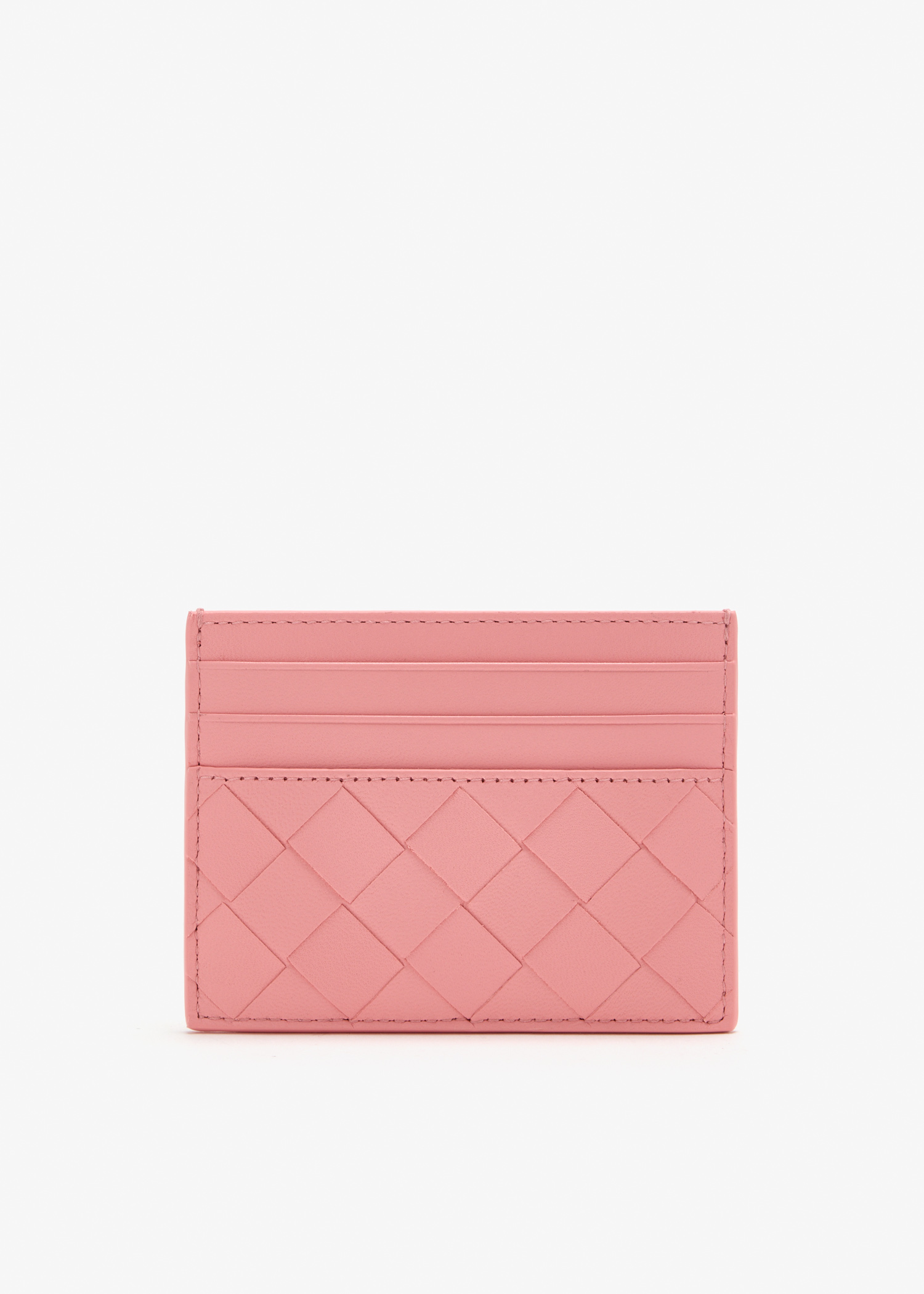 

Intrecciato credit card case, Pink