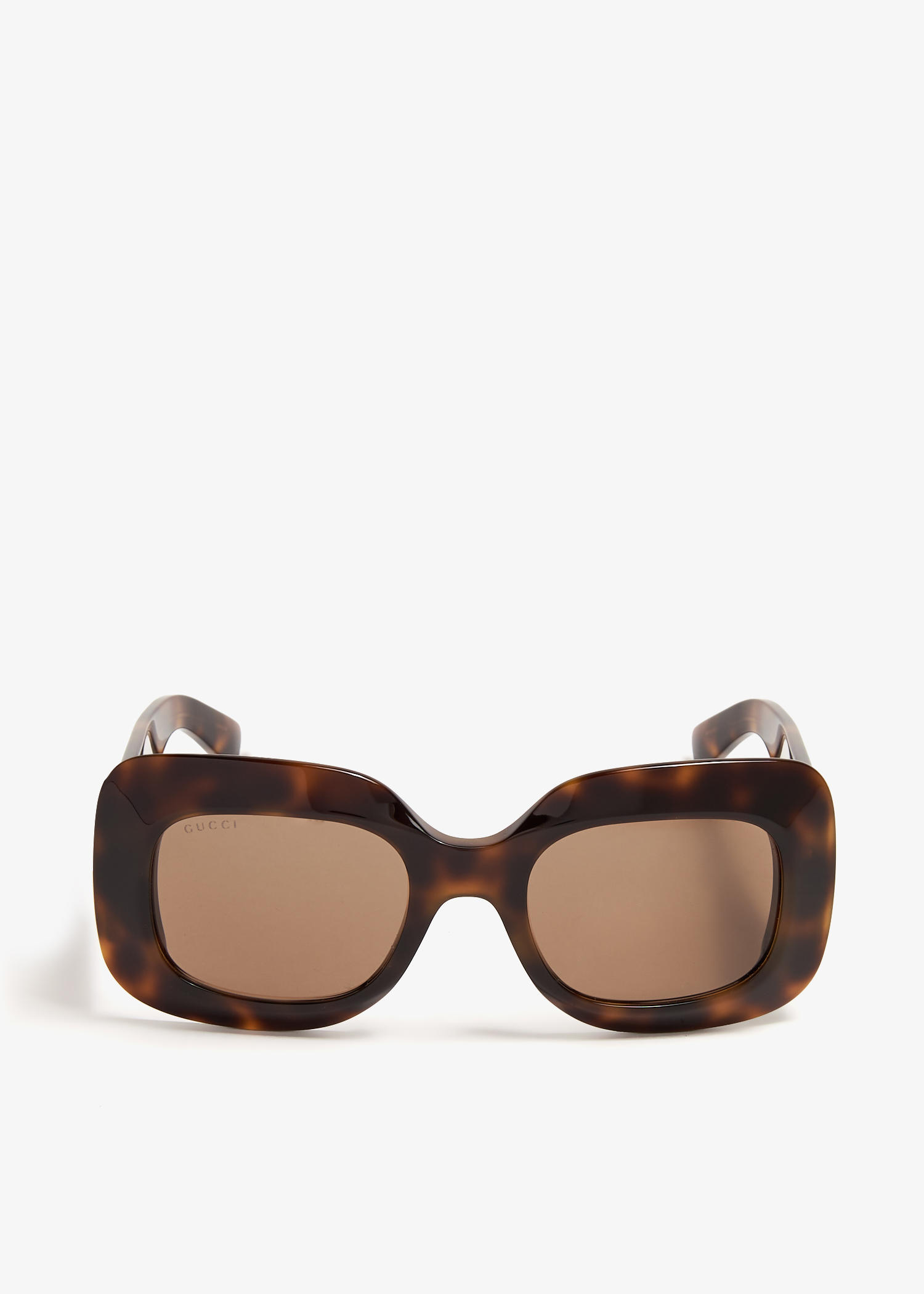

Square frame sunglasses, Brown
