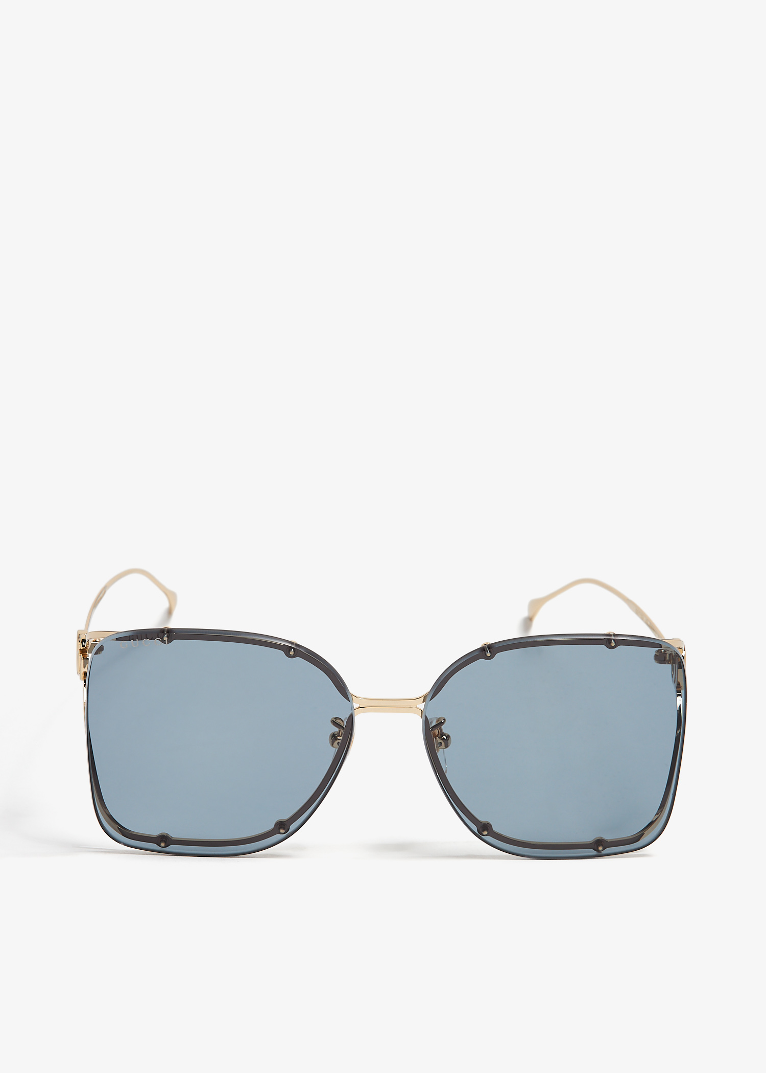 

Square frame sunglasses, Gold