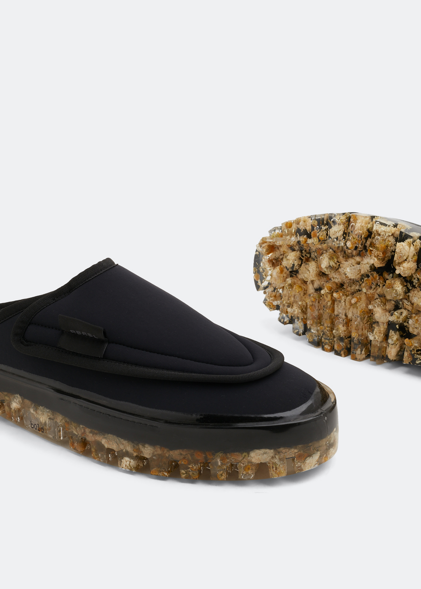 

Bold sabot slippers, Black