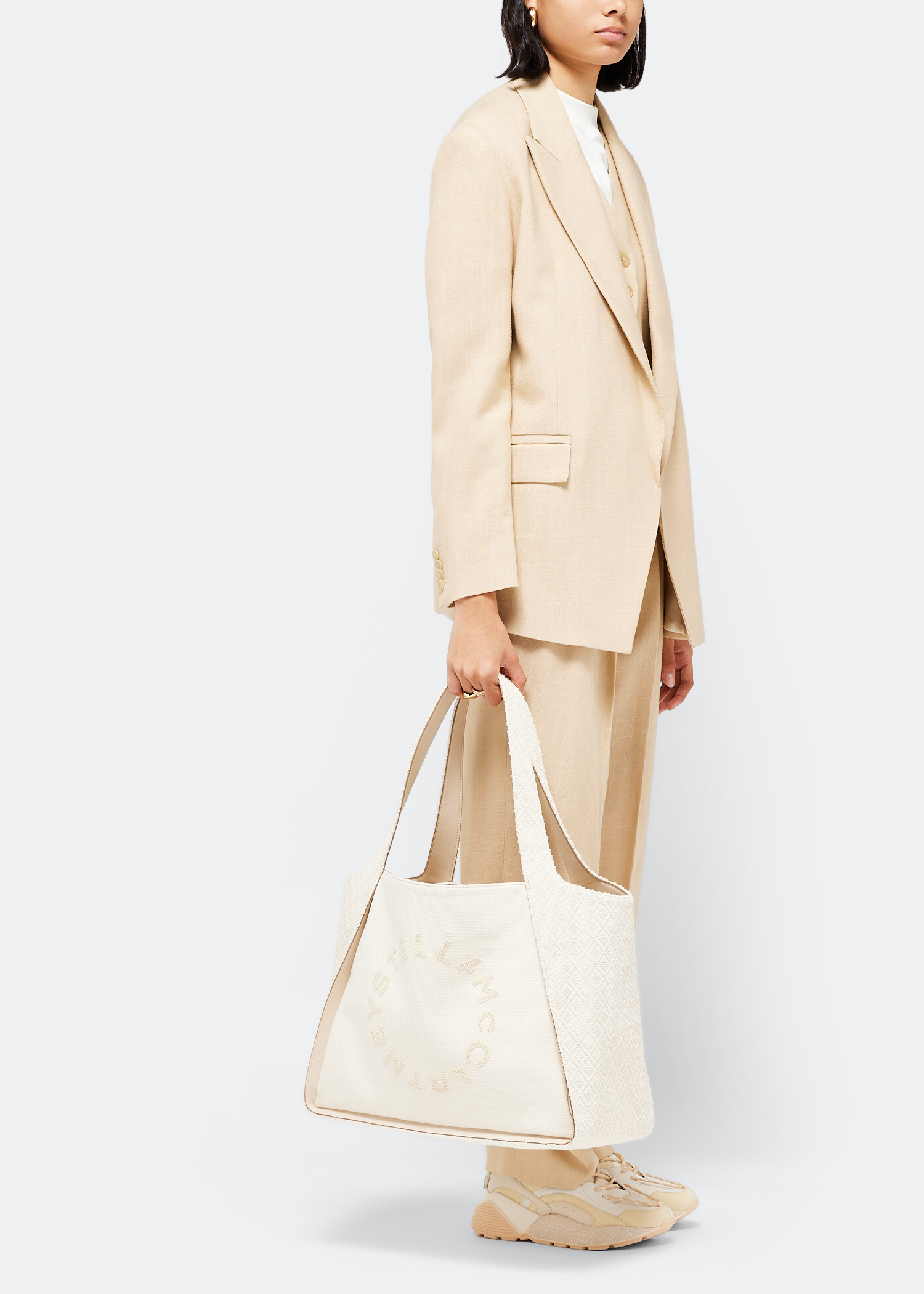 

Logo towelling tote bag, White