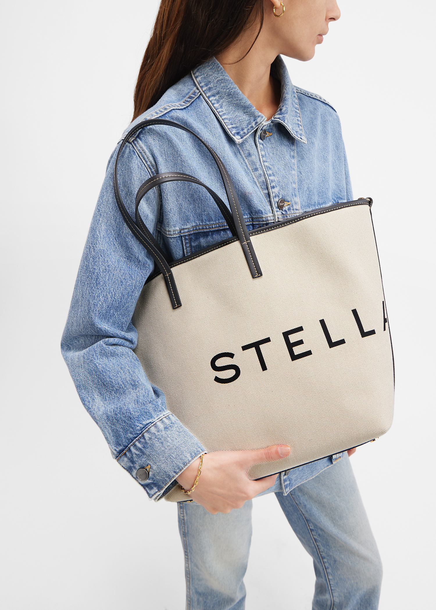 Stella mccartney canvas tote bag new arrivals