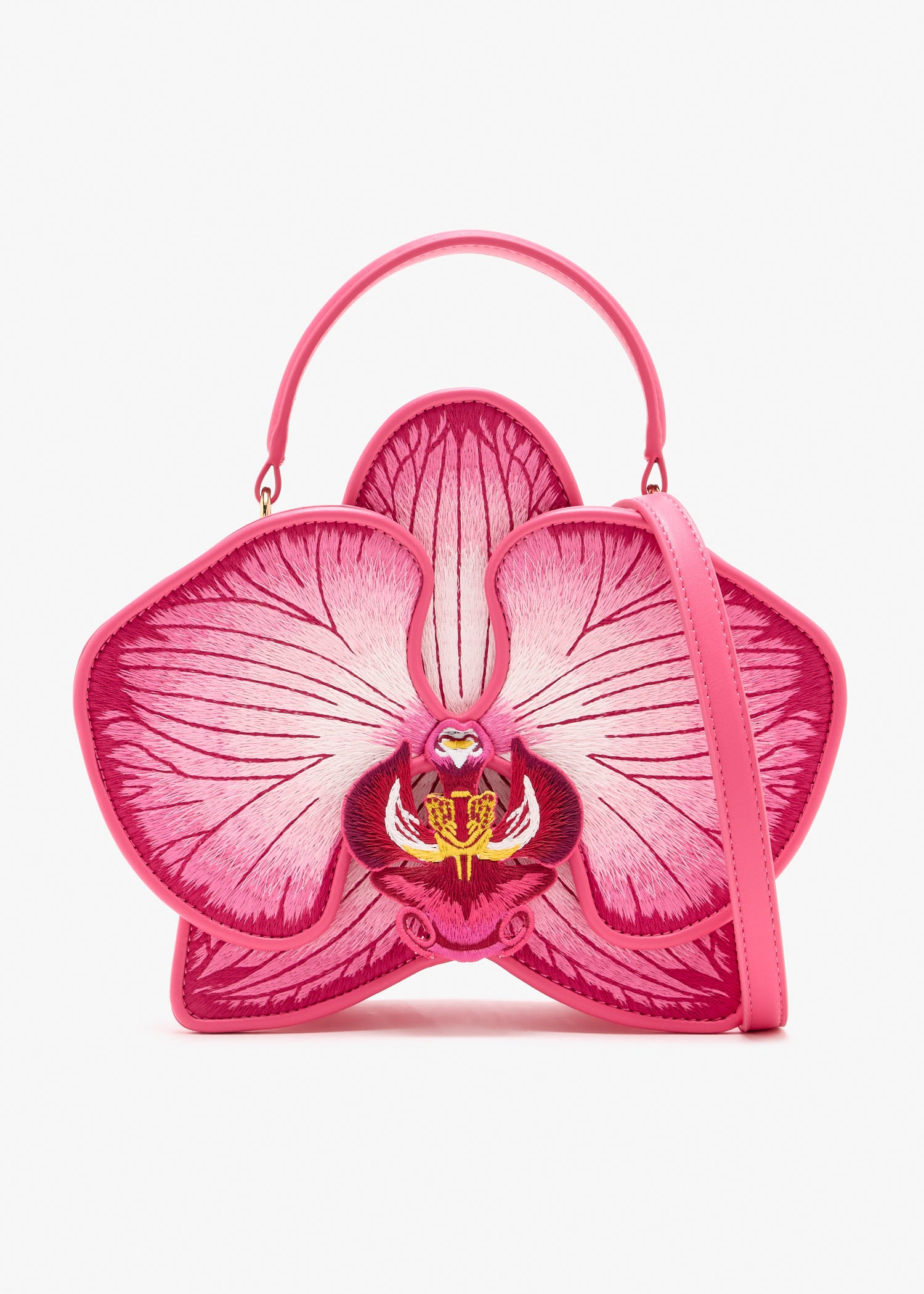 

Flora Orchid Shaped top-handle bag, Pink