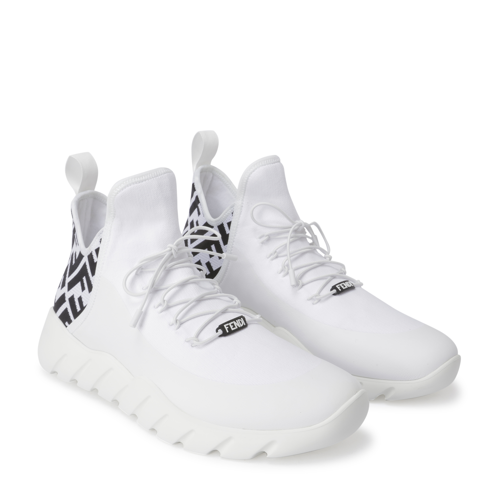 

Tech mesh sneakers, White