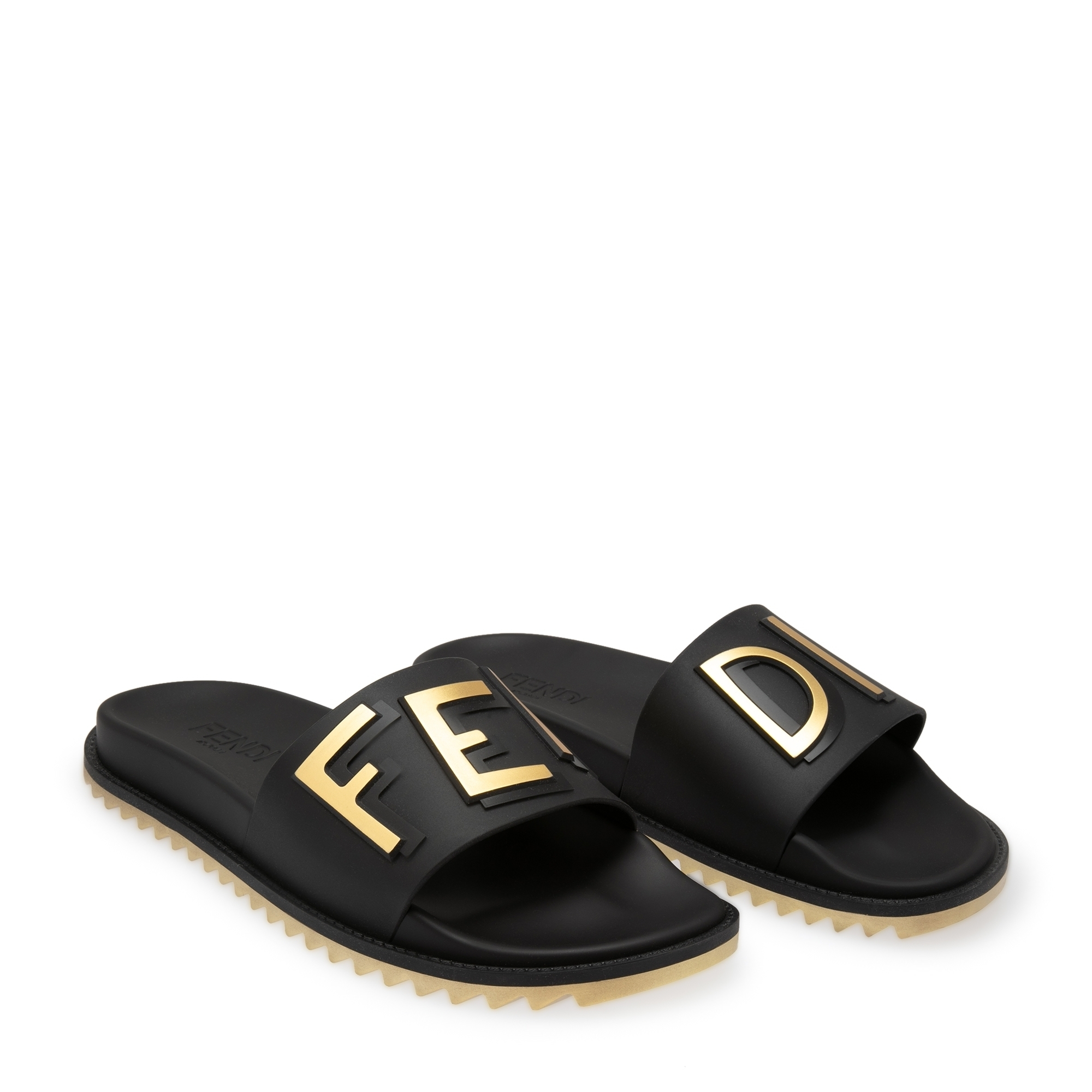 

Logo-embellished slides, Black