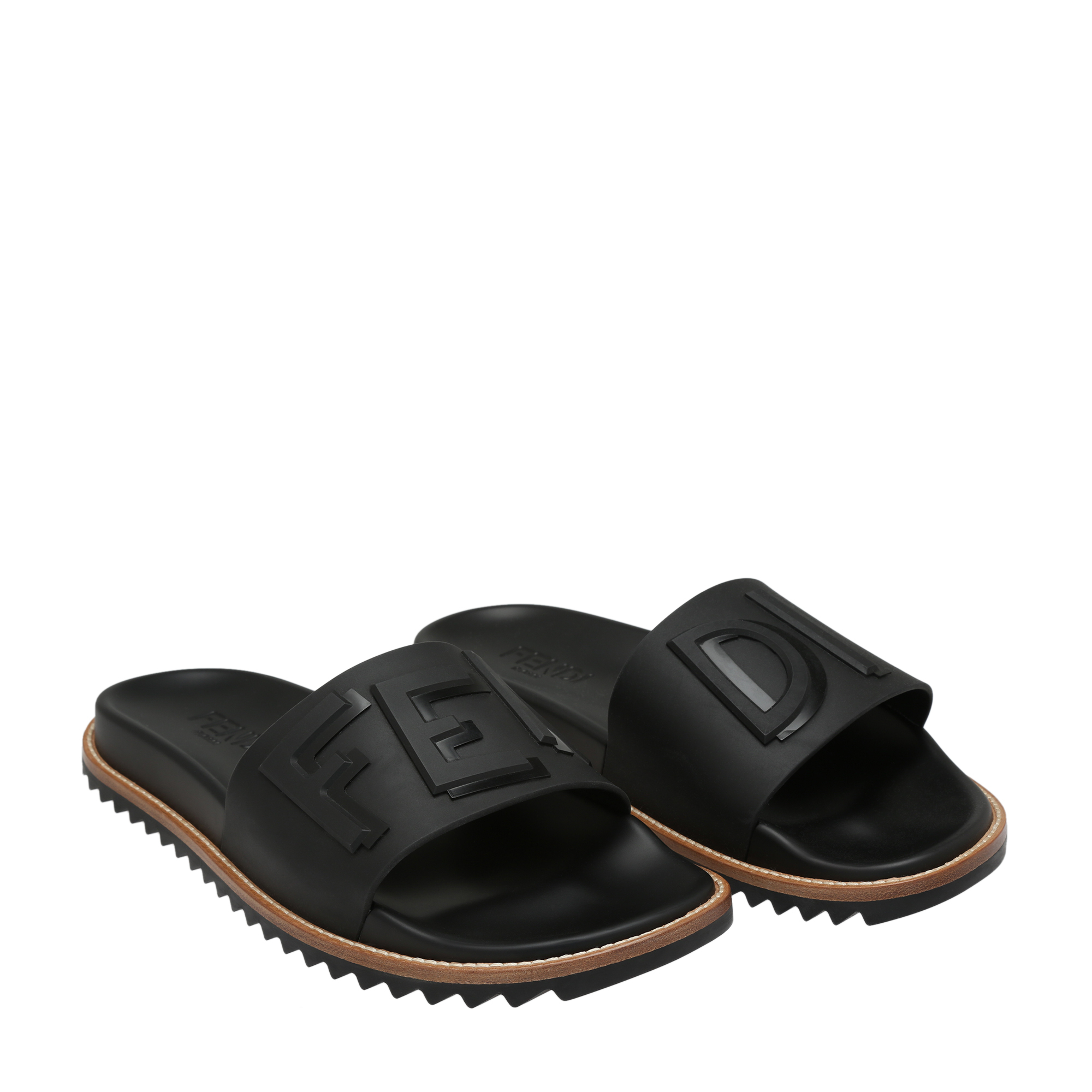 

Logo rubber slides, Black