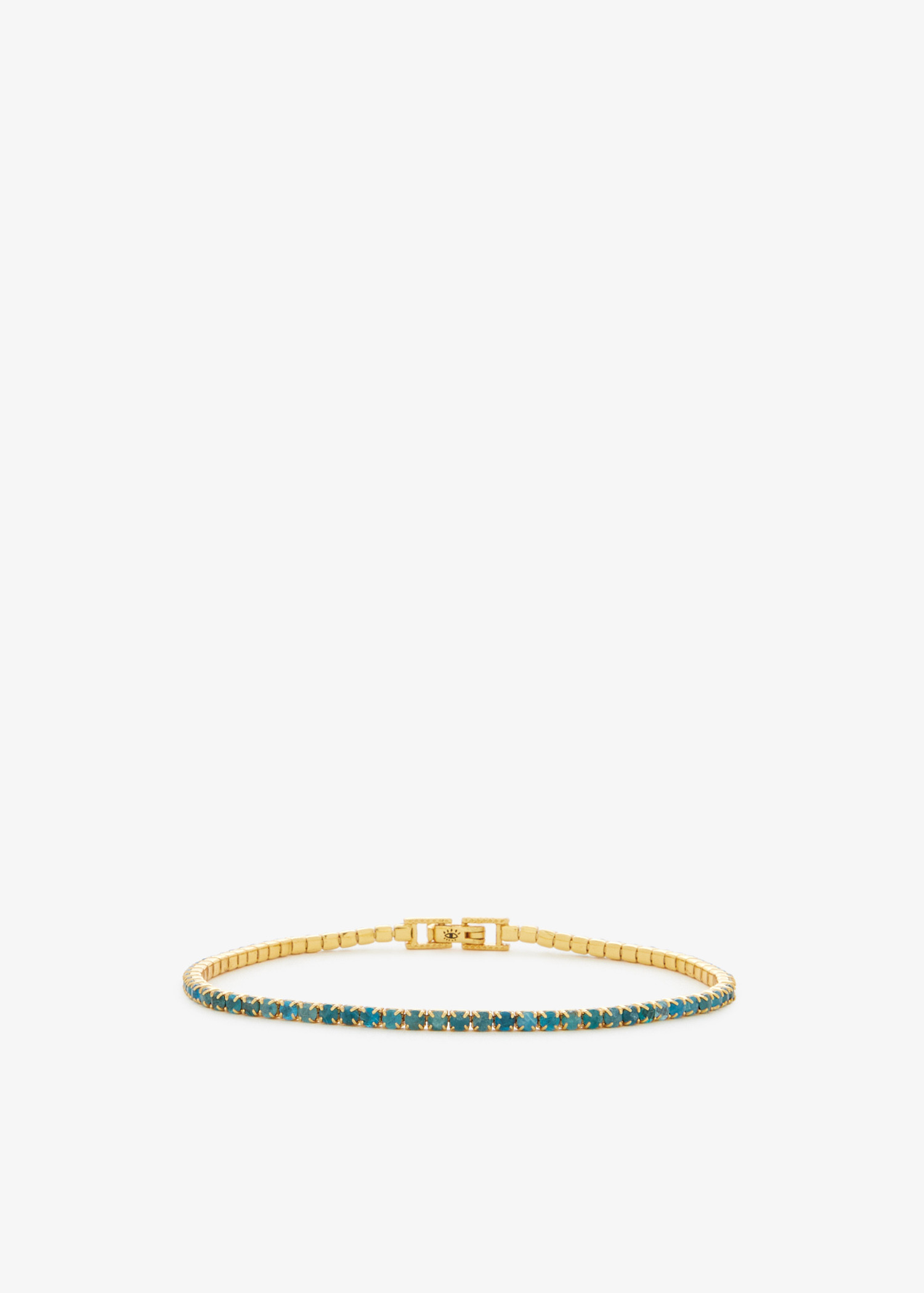 

Apatite tennis bracelet, Gold