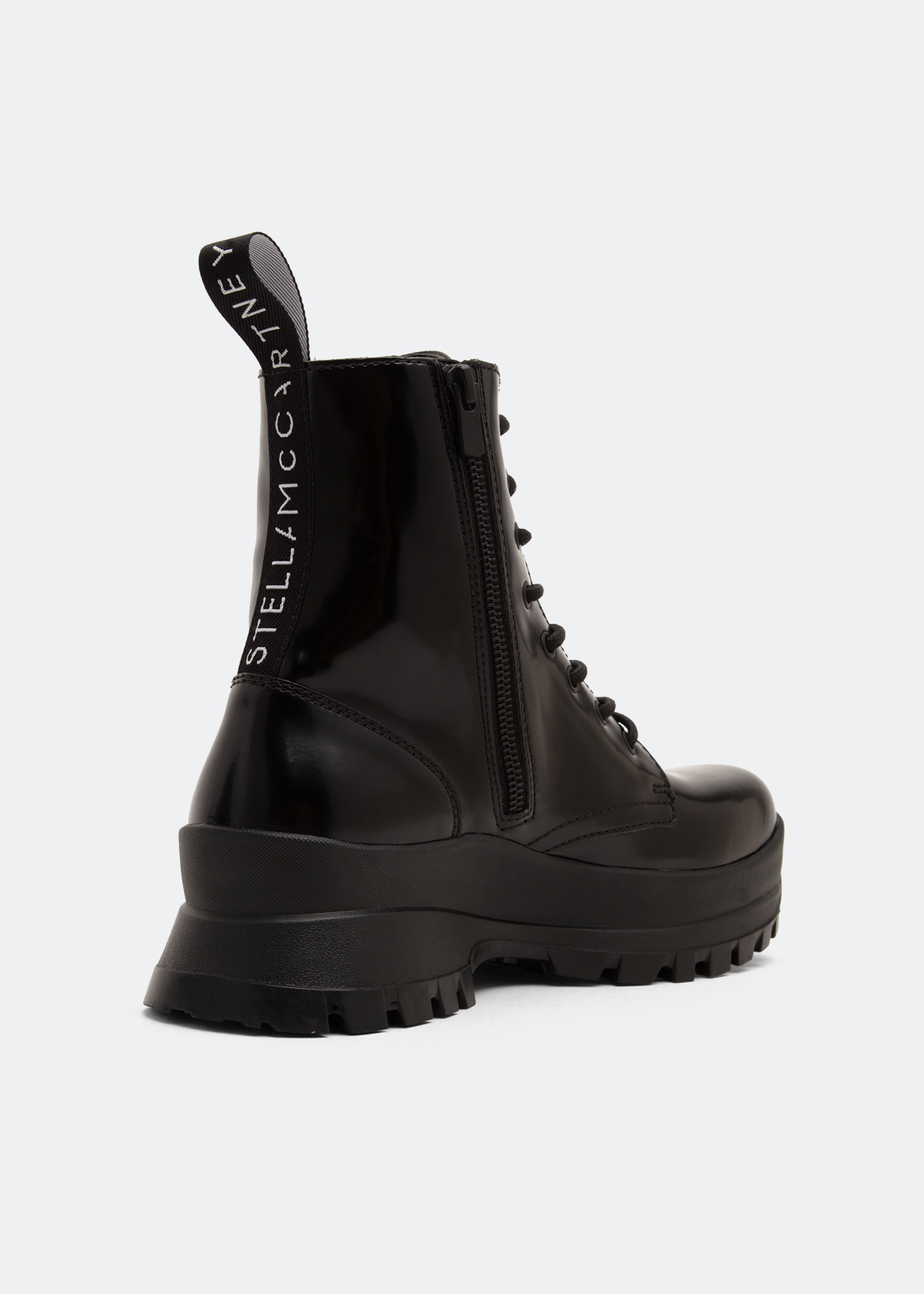 Stella McCartney Trace logo boots for Women Black in UAE Level Shoes