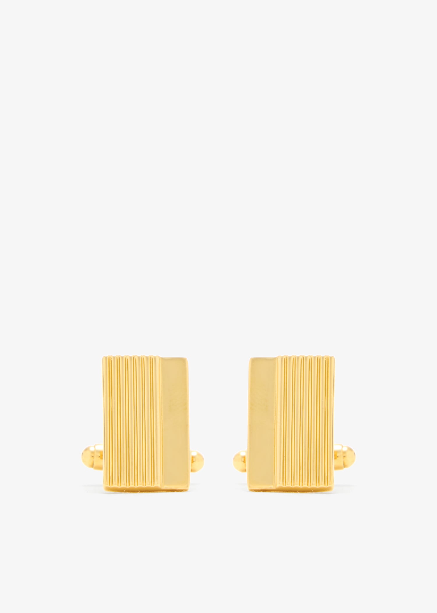 

Stripe Rectangular cufflinks, Gold