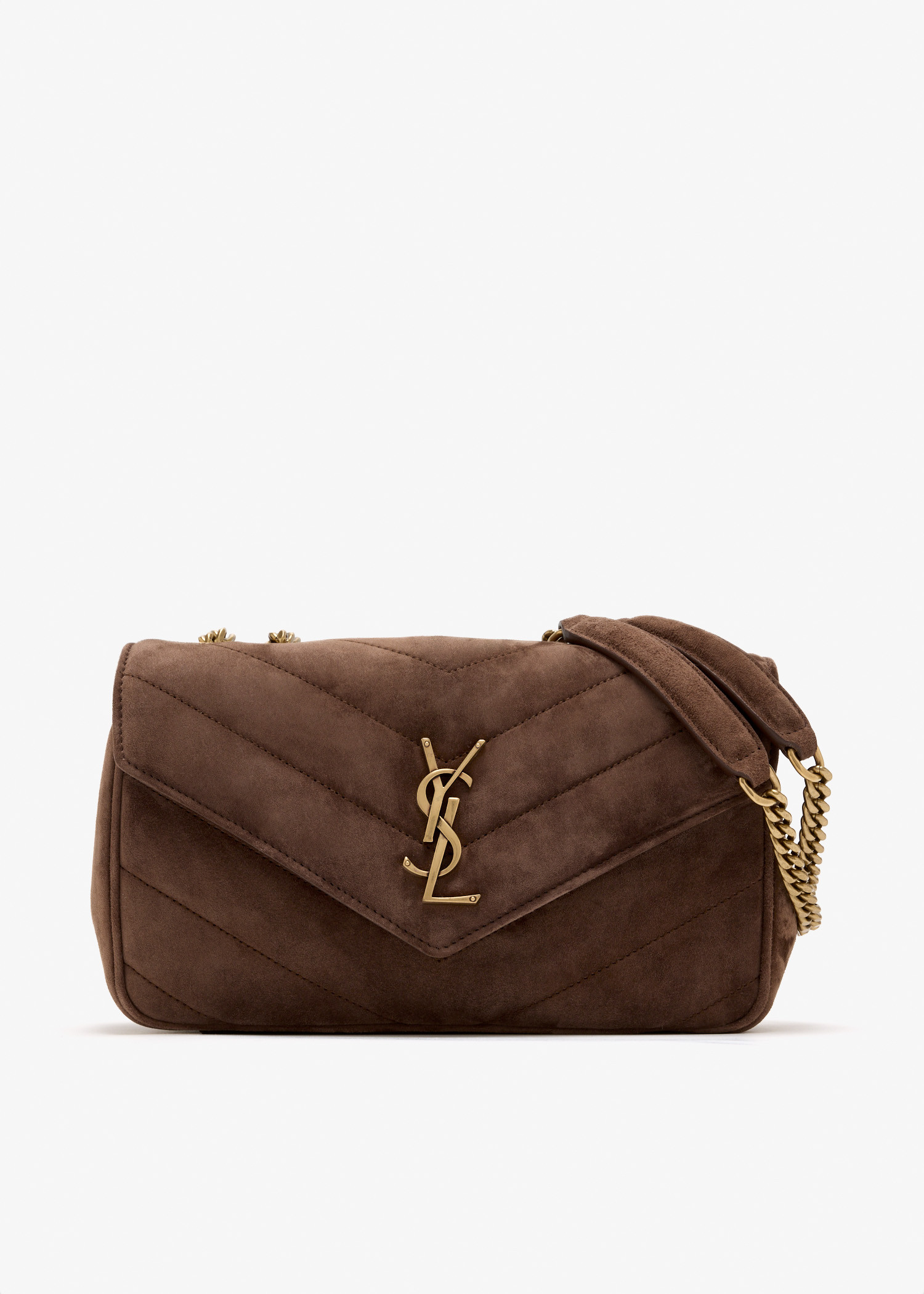 

Loulou small chain bag, Brown