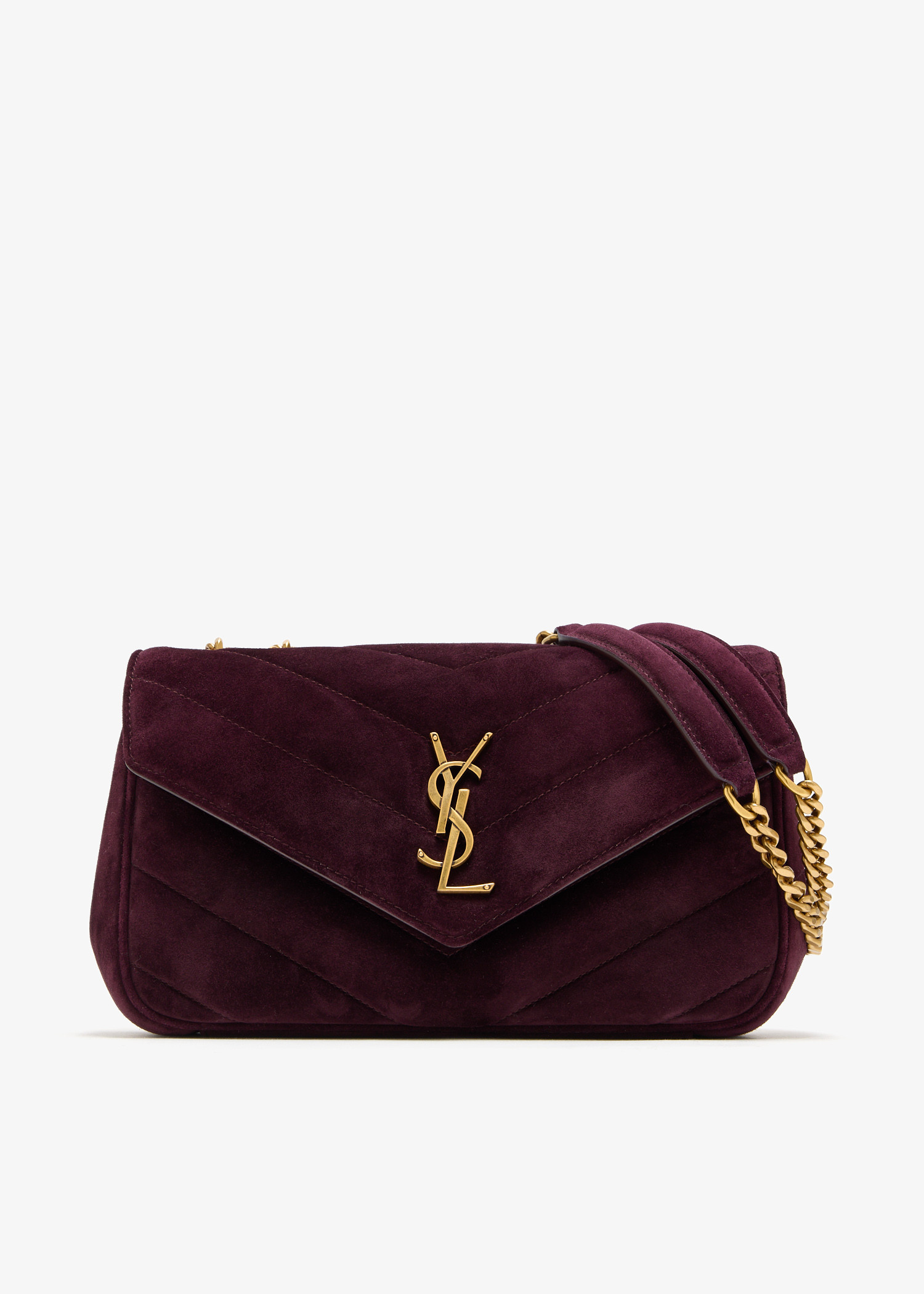 

Loulou small chain bag, Burgundy