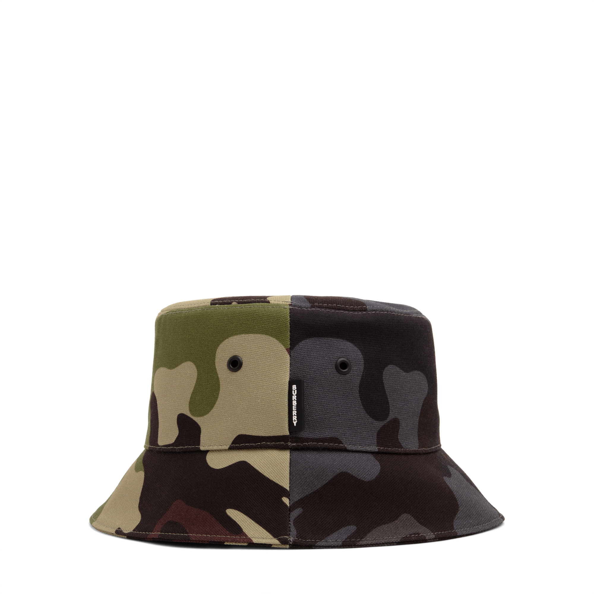 

Camouflage print bucket hat, Green