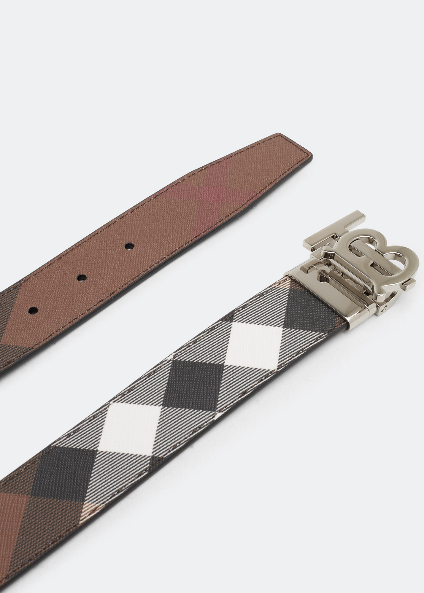 

Reversible logo belt, Brown