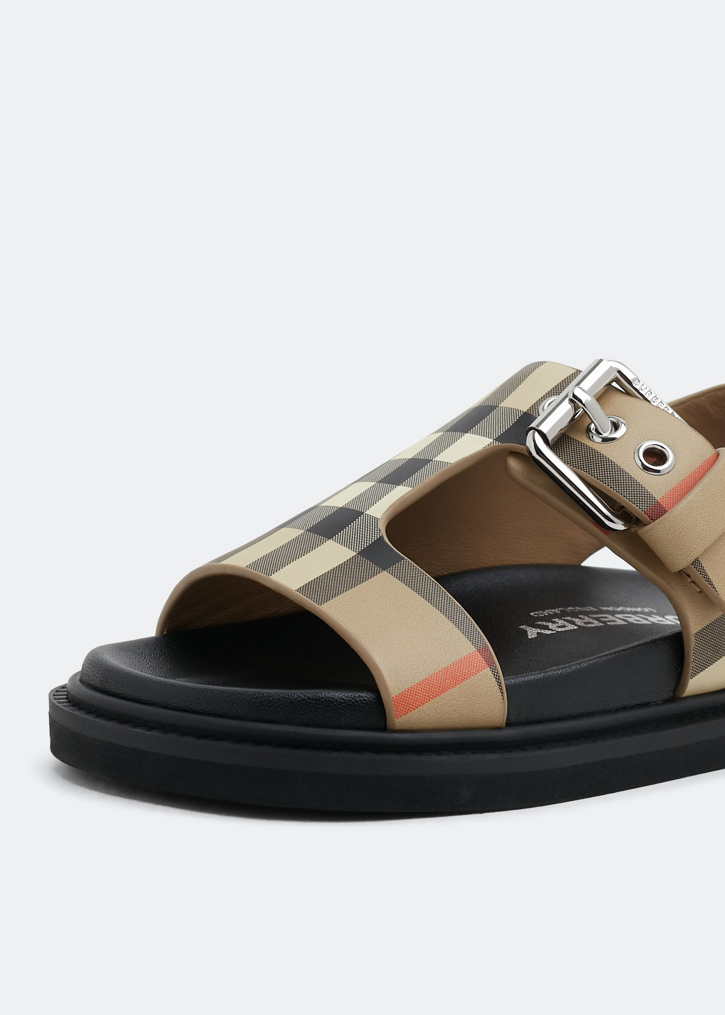

Bertha checked sandals, Beige