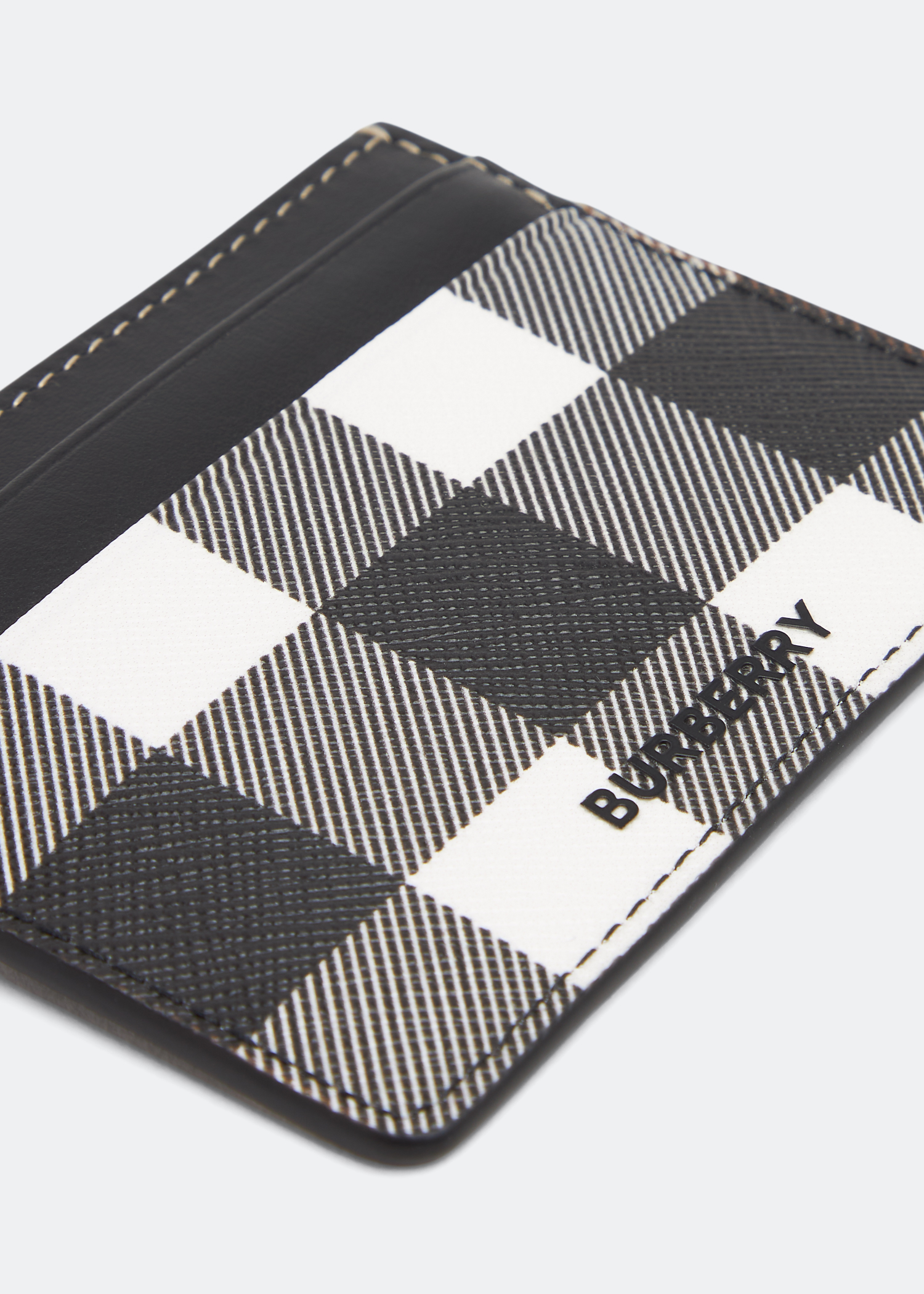 

Sandon Check card holder, Black