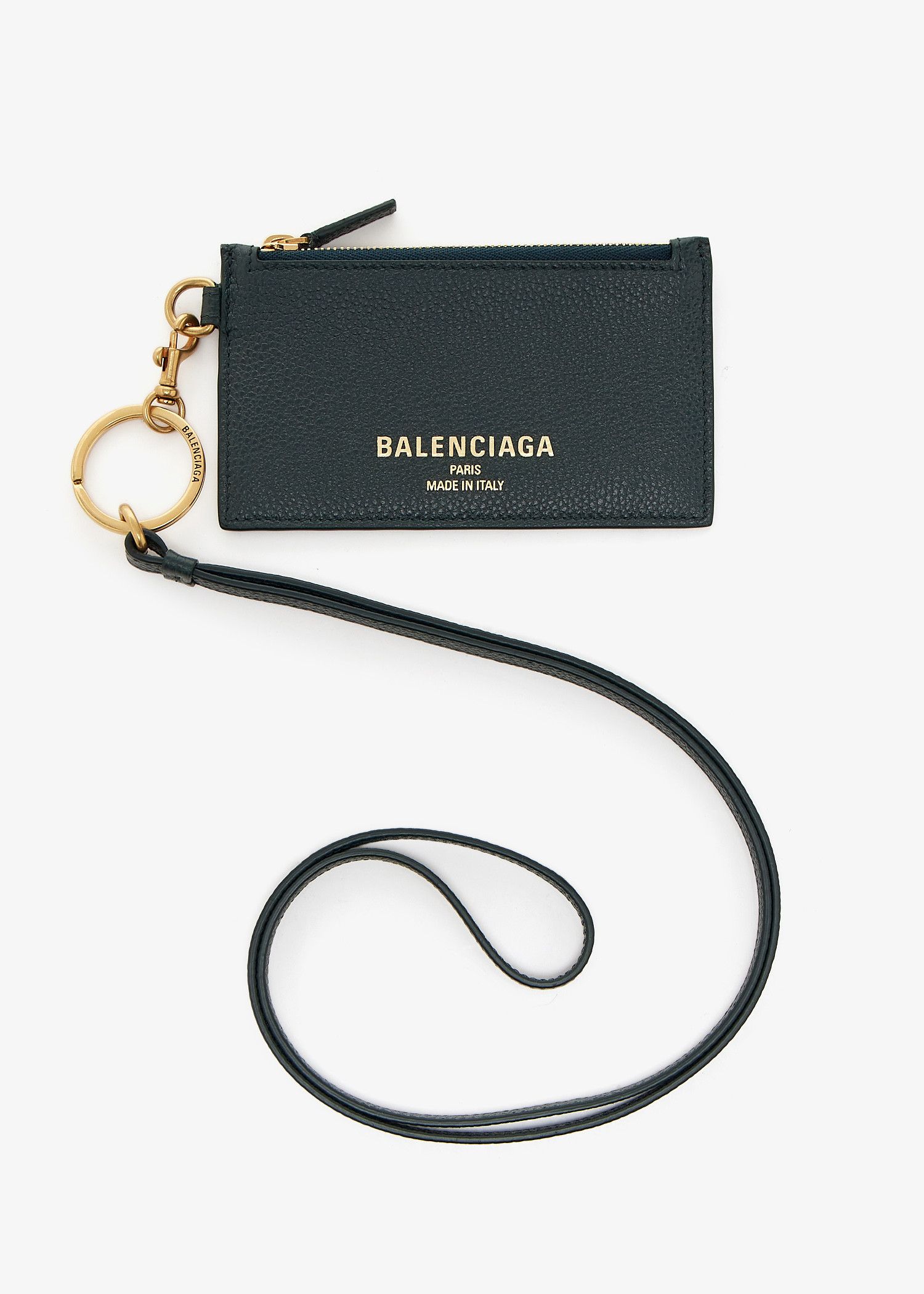 

Card case on keyring, Green