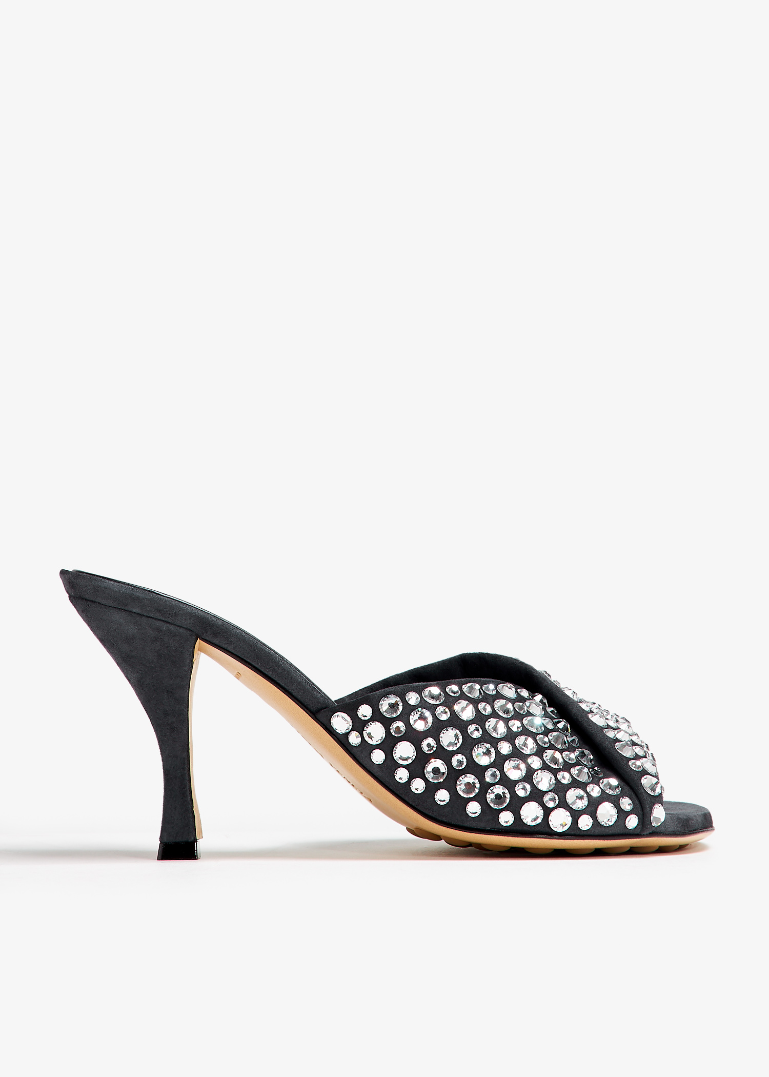 Bottega Veneta Blink rhinestone sandals for Women - Black in