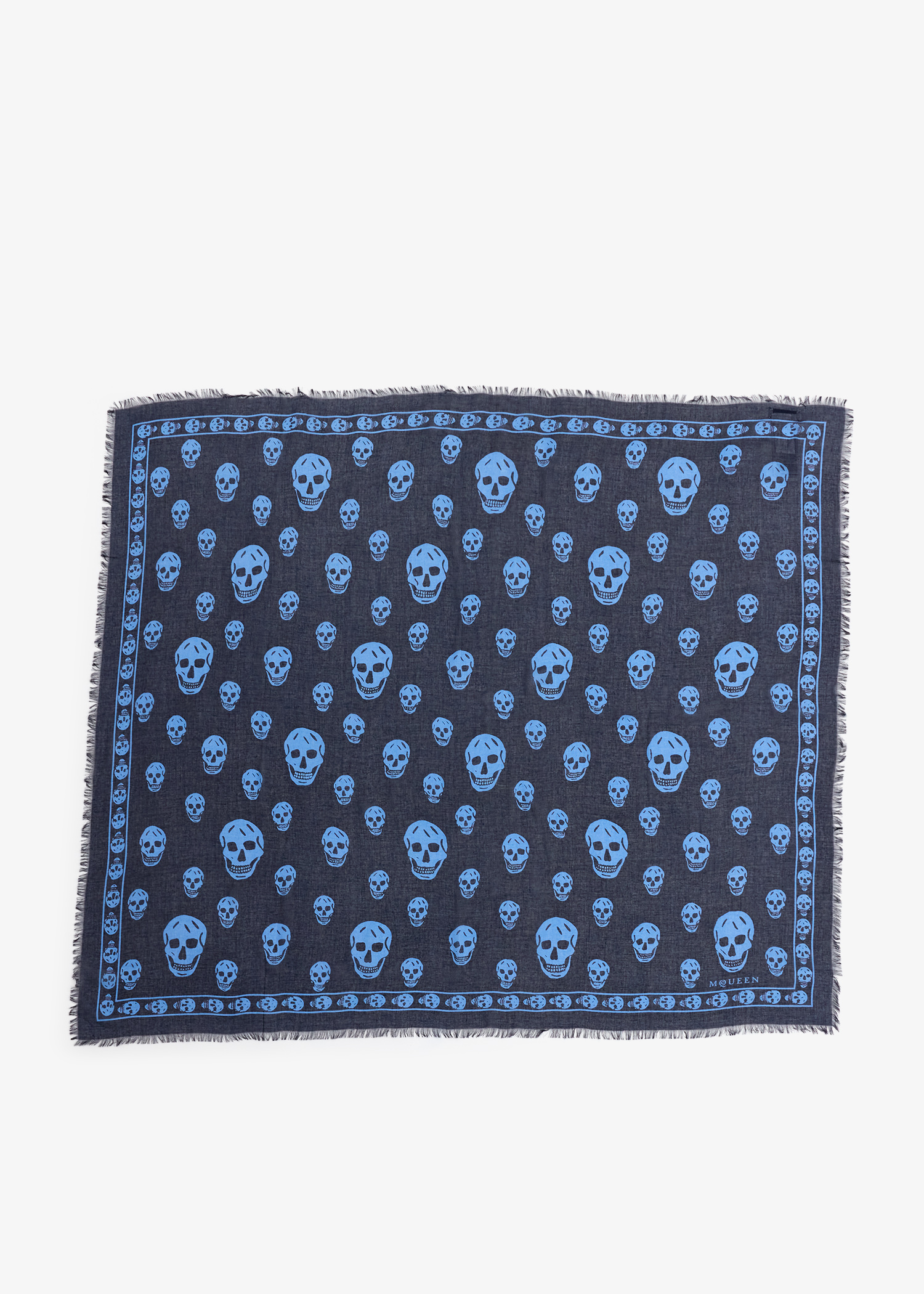 

Classic Skull scarf, Blue