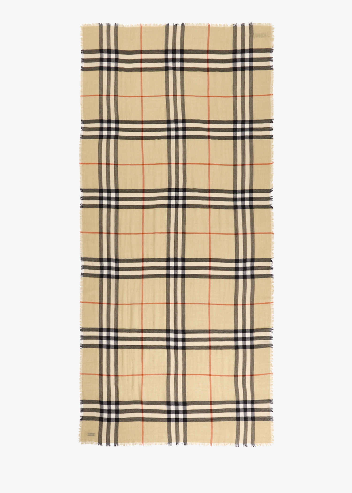 

Check wool scarf, Printed