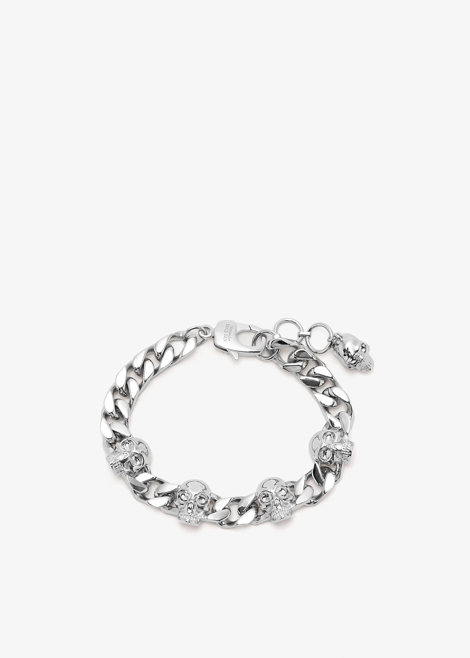 

Skull chain bracelet, Silver
