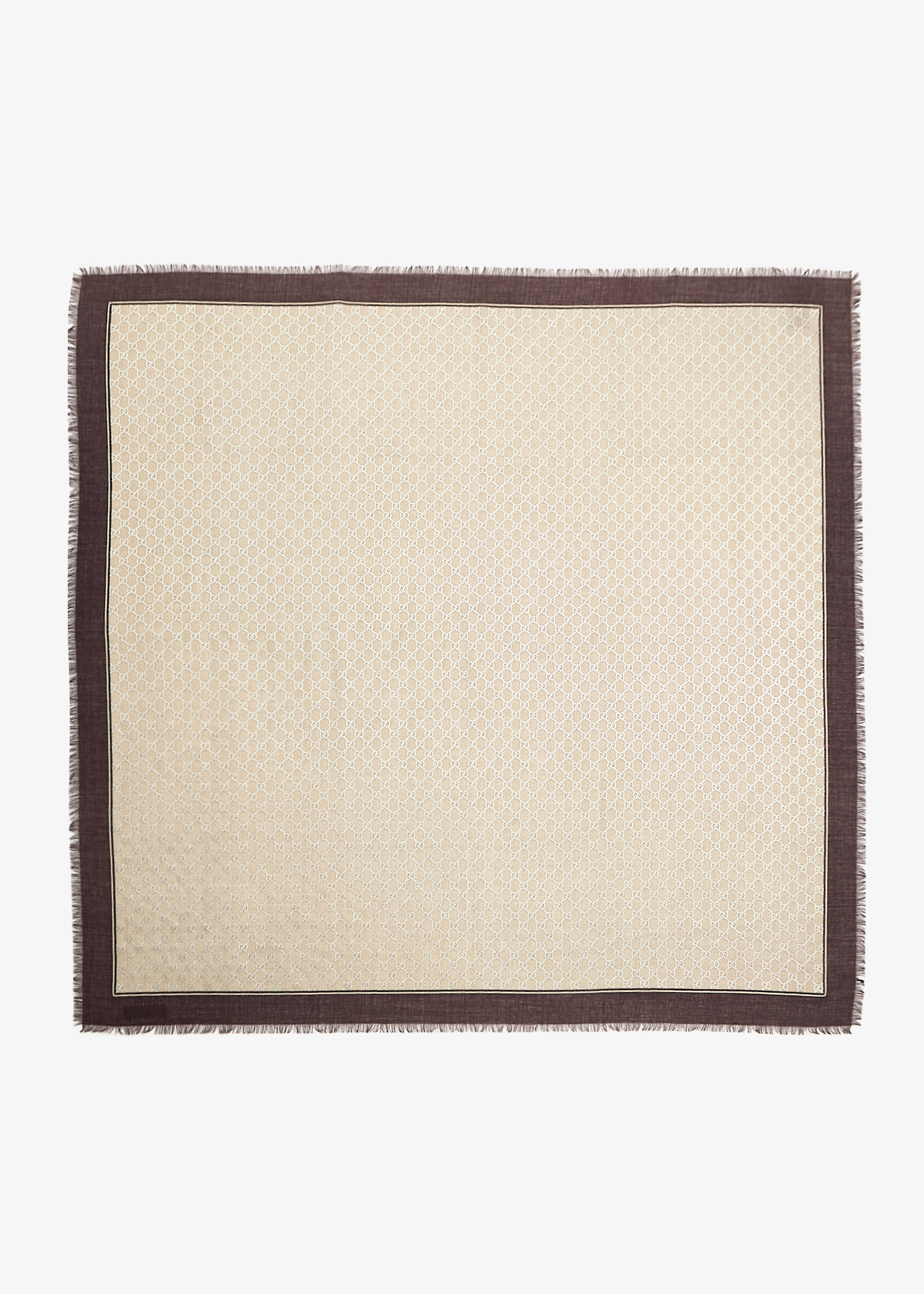

GG wool shawl, Beige