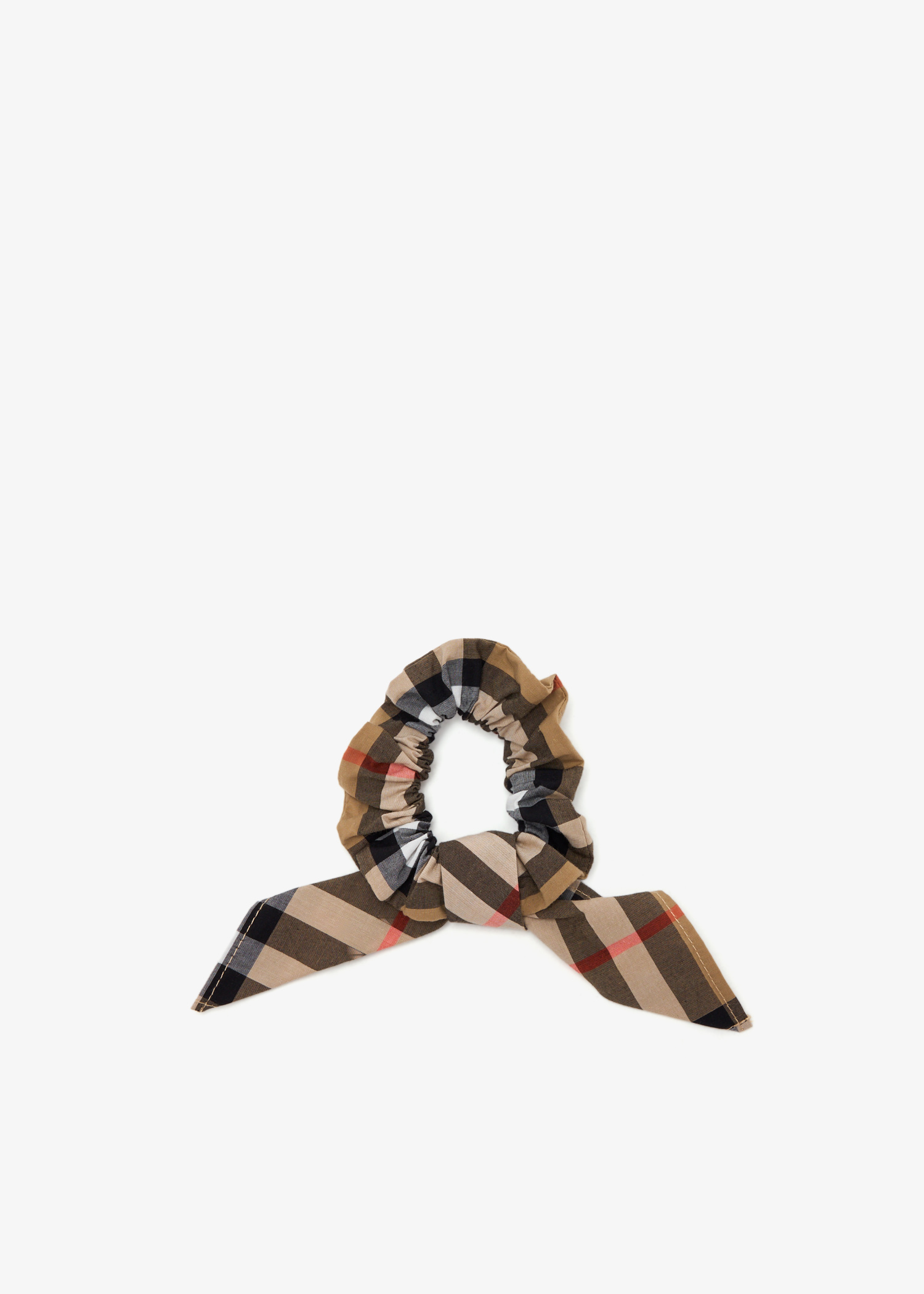 

Check scrunchie, Printed
