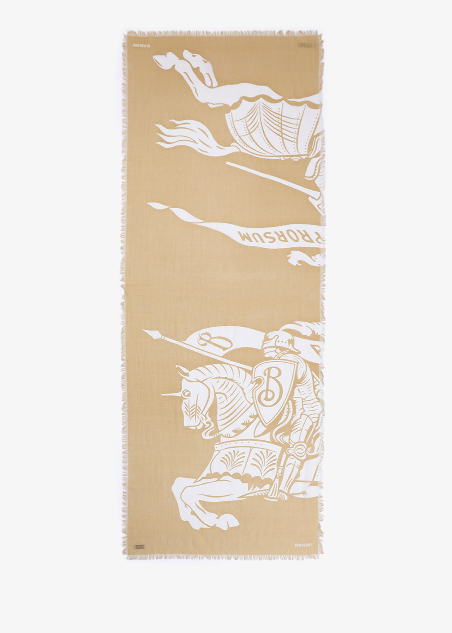 

Equestrian Knight wool scarf, Printed