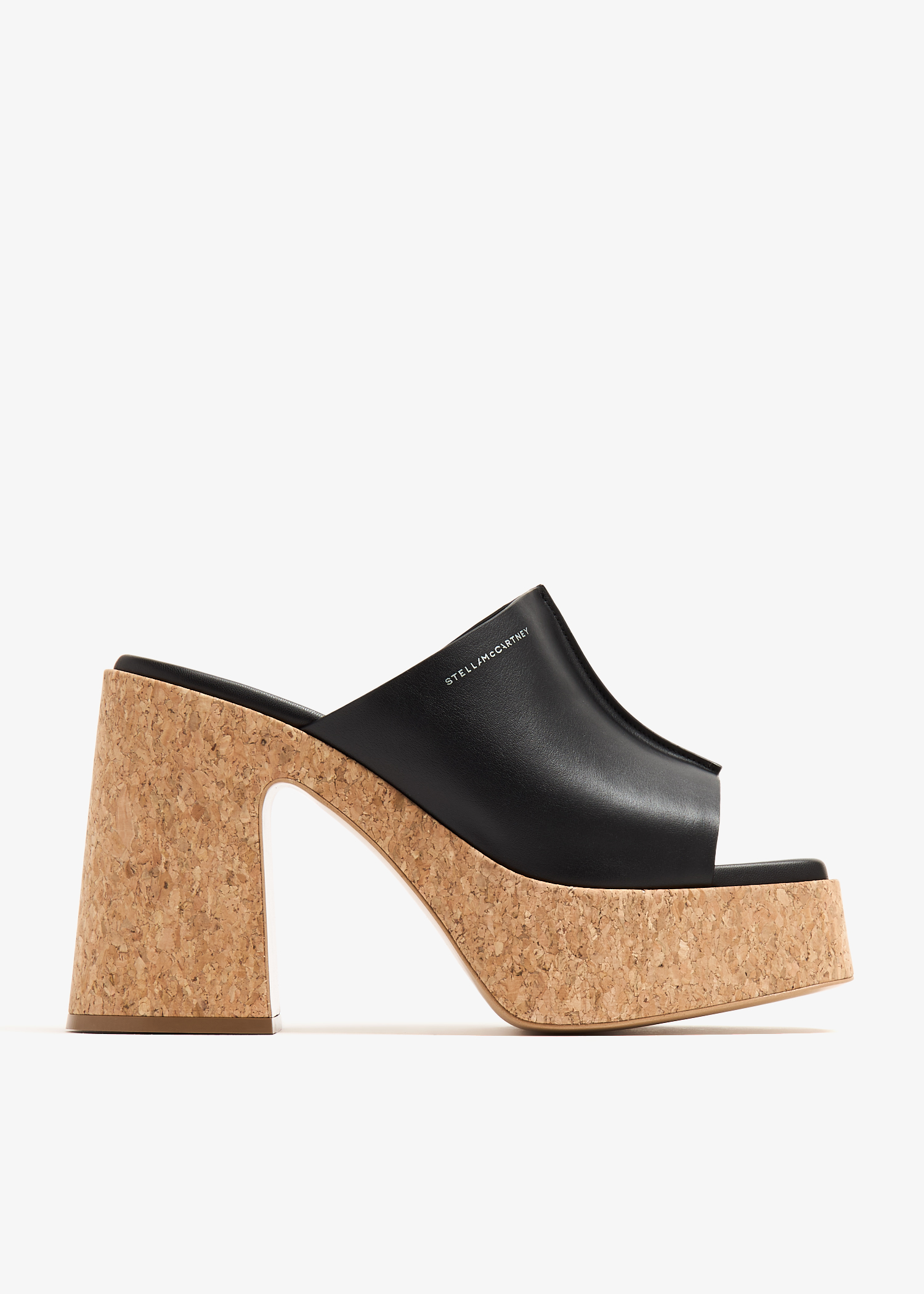 

Skyla platform mule sandals, Black