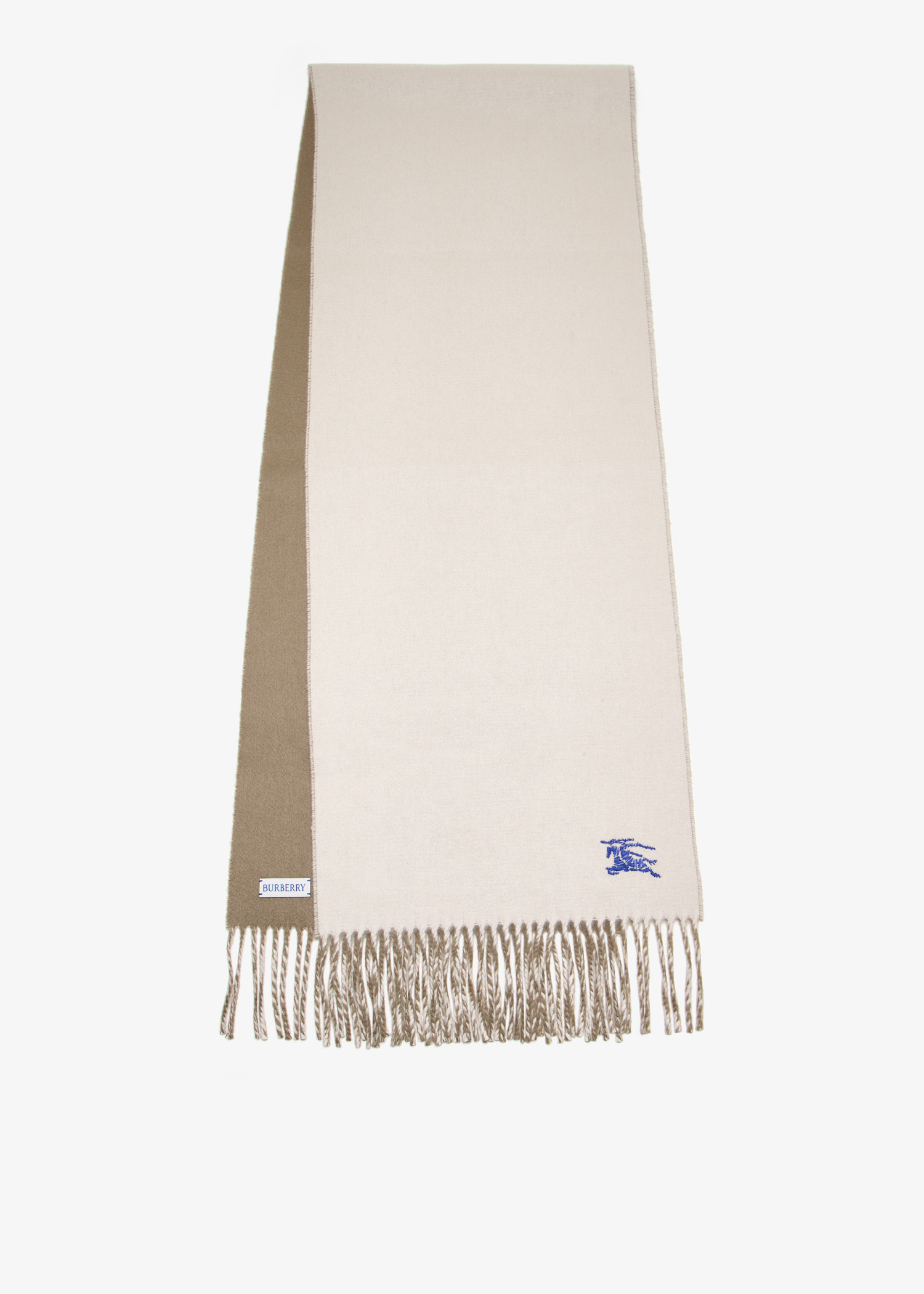 

Reversible cashmere scarf, Beige