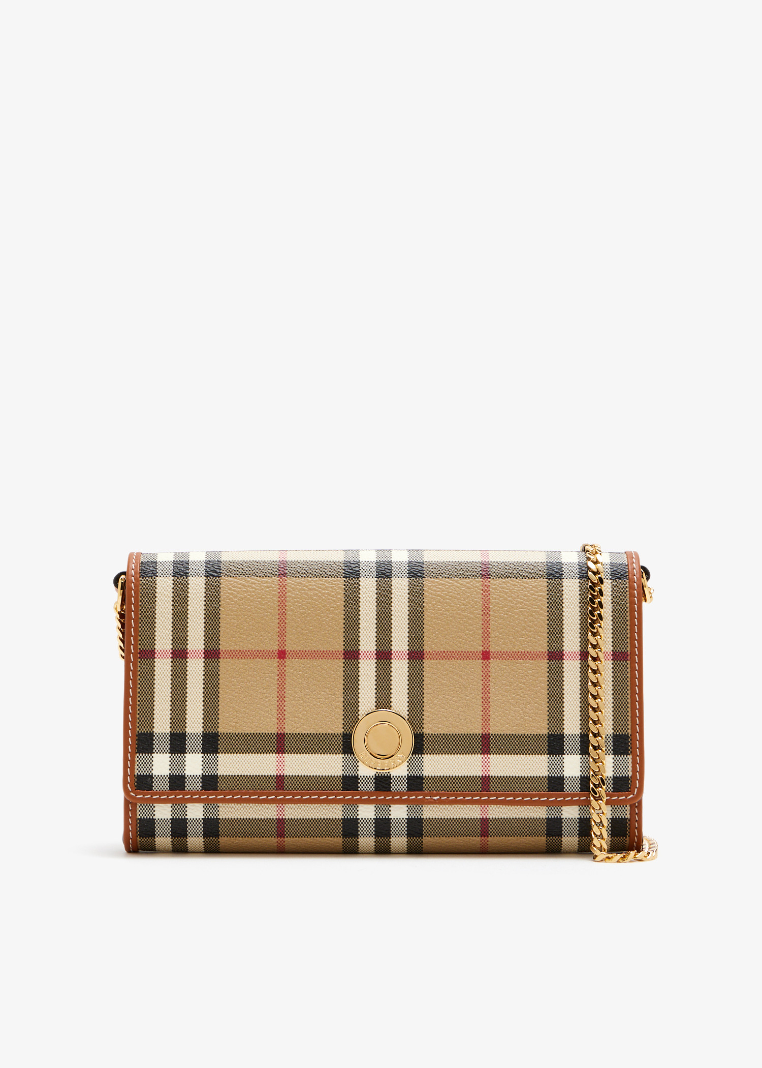 

Check chain wallet, Beige