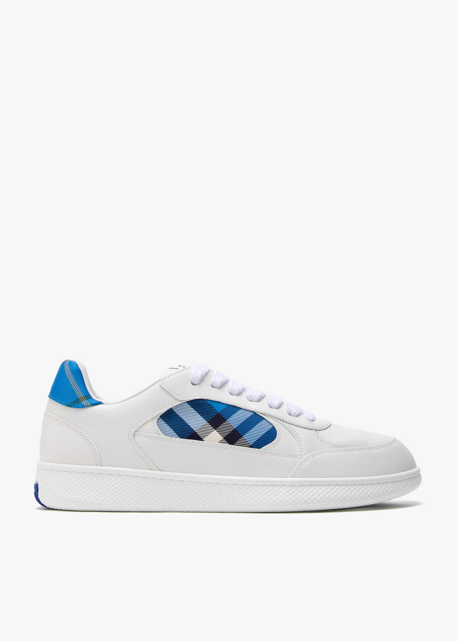 

Check Terrace leather sneakers, White