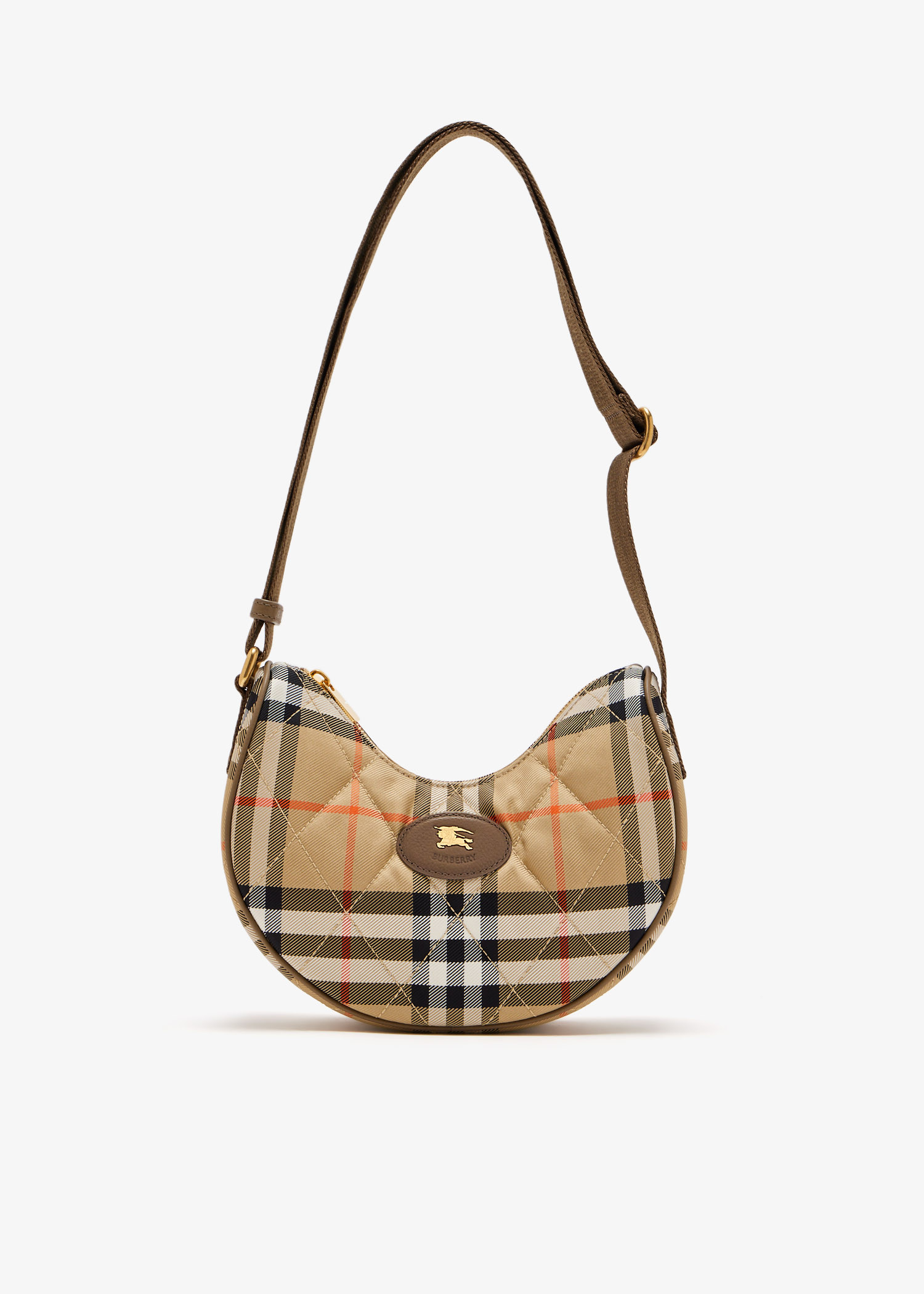 

Horseshoe crossbody bag, Beige