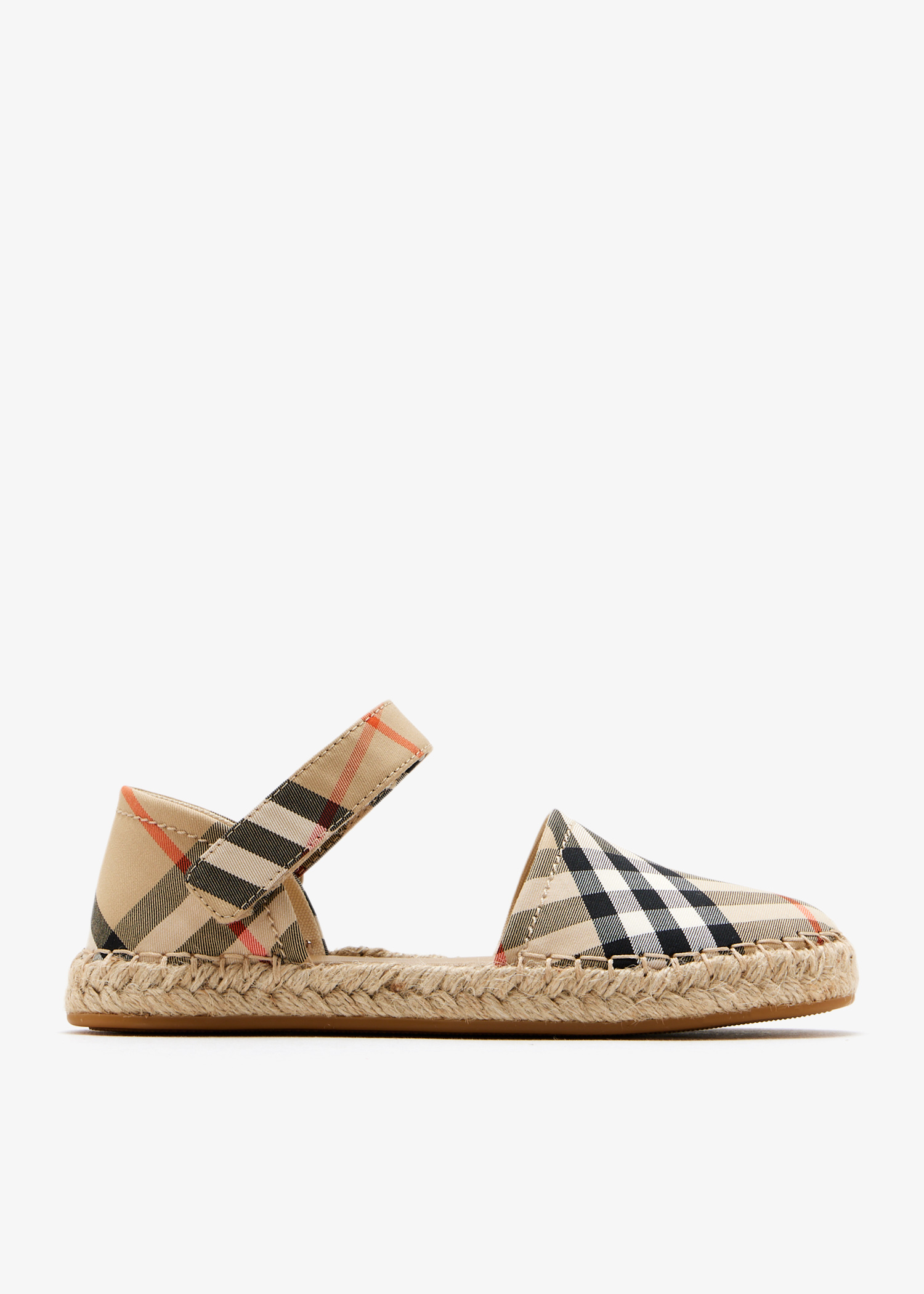 

Check espadrilles, Beige