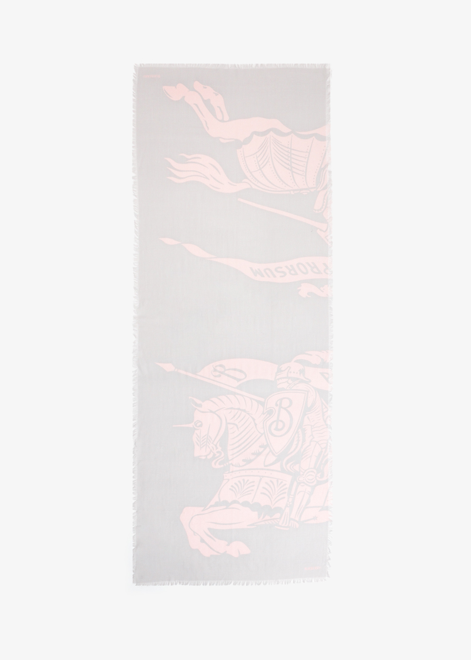 

Equestrian Knight wide wool scarf, Printed