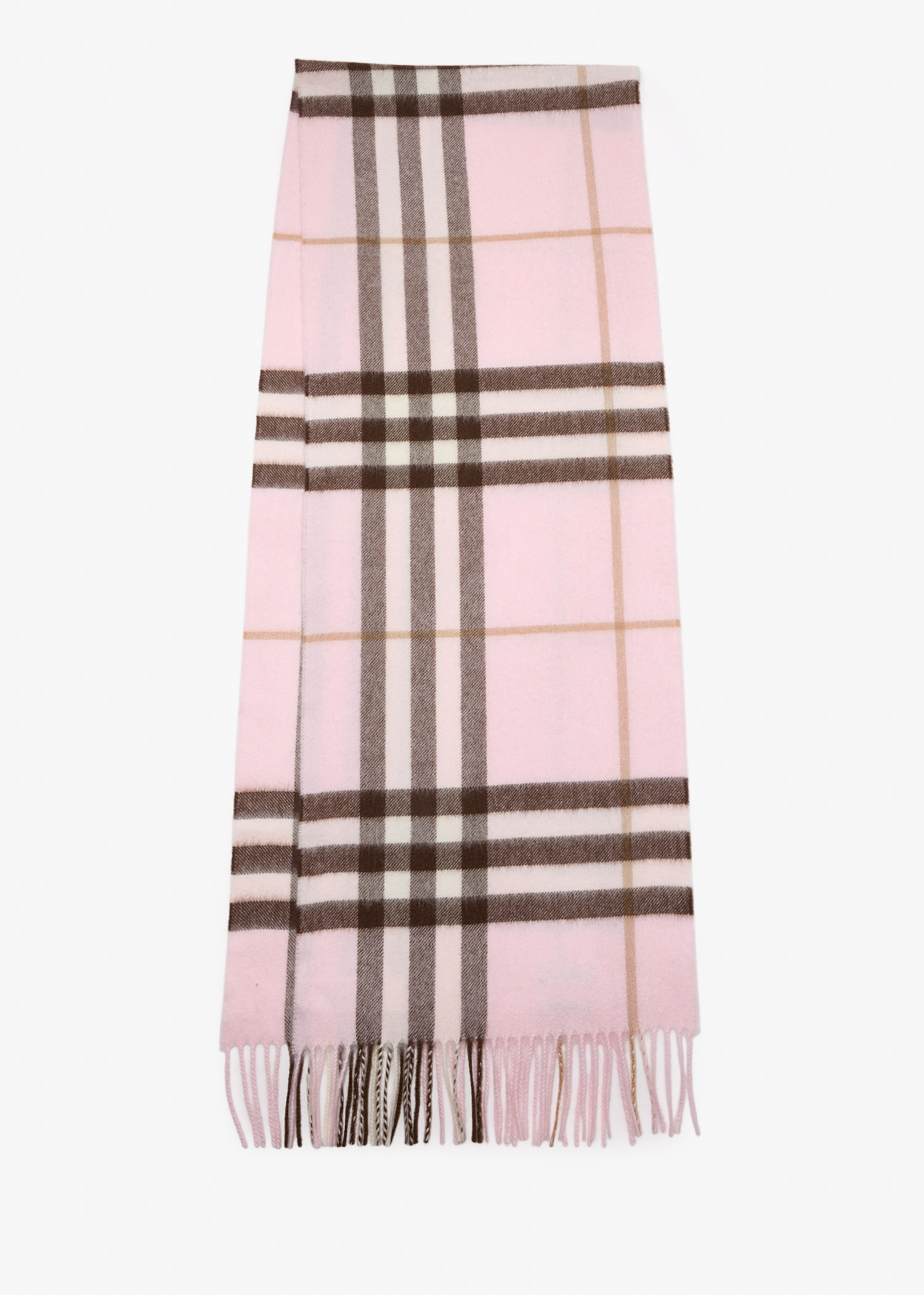 

Check Cashmere scarf, Pink