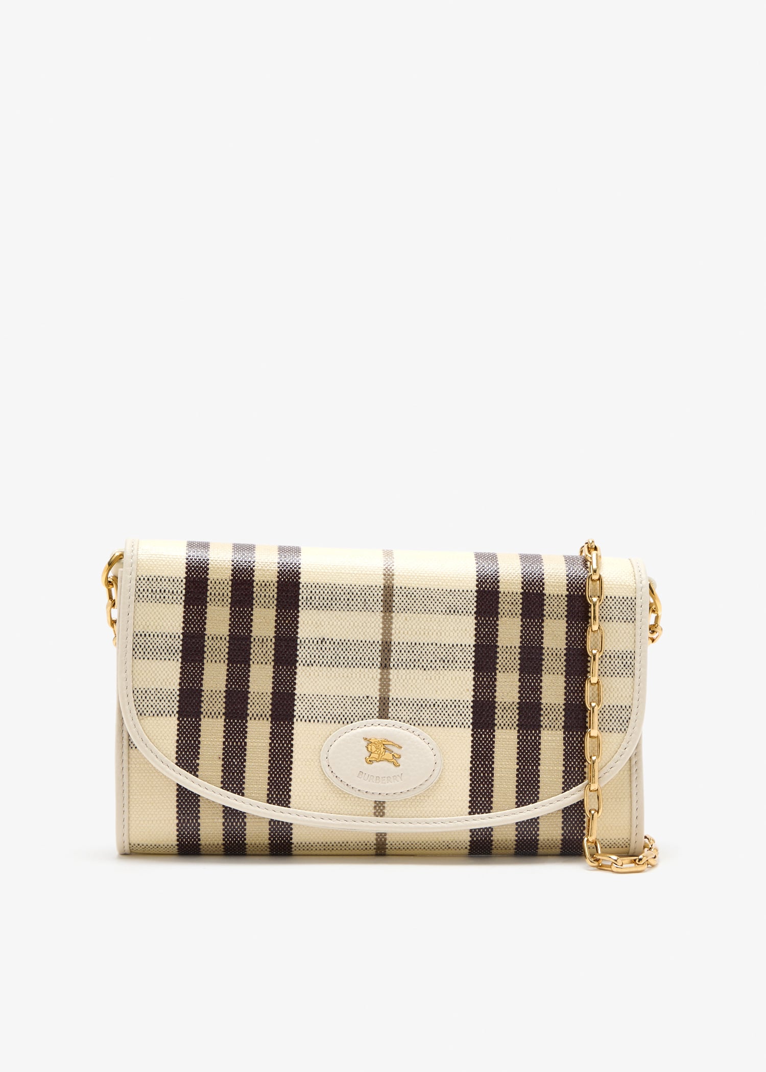 

Highlands chain strap wallet, Cream