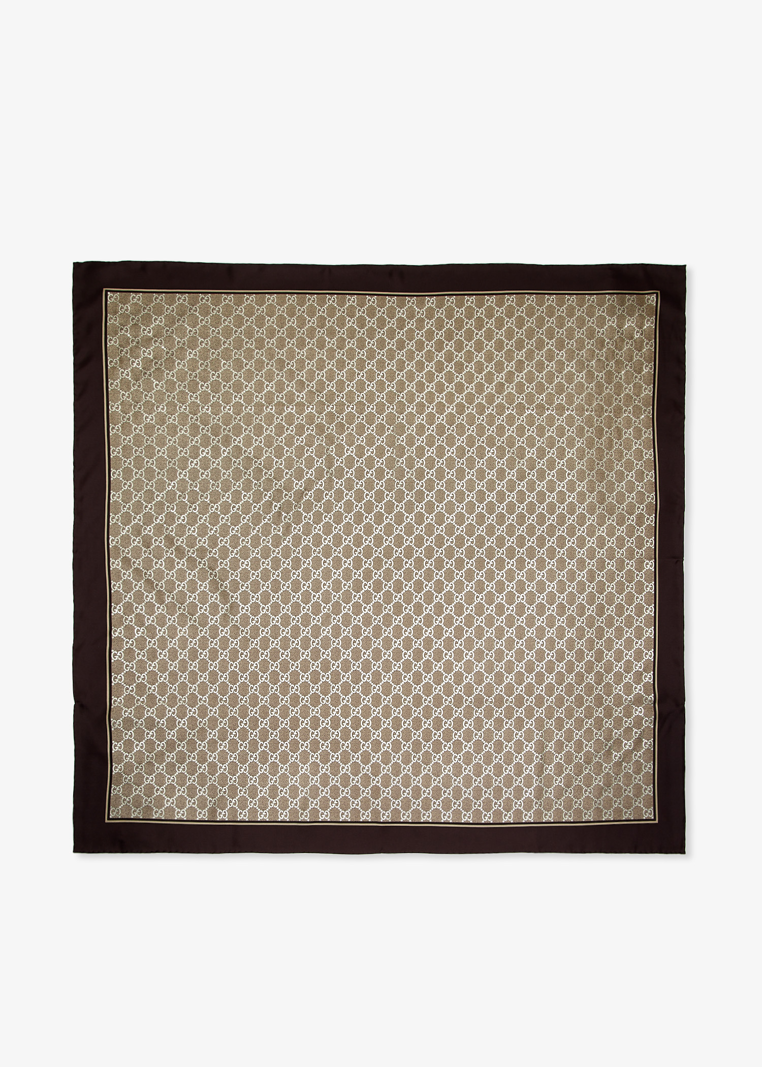 

GG silk twill carré, Printed