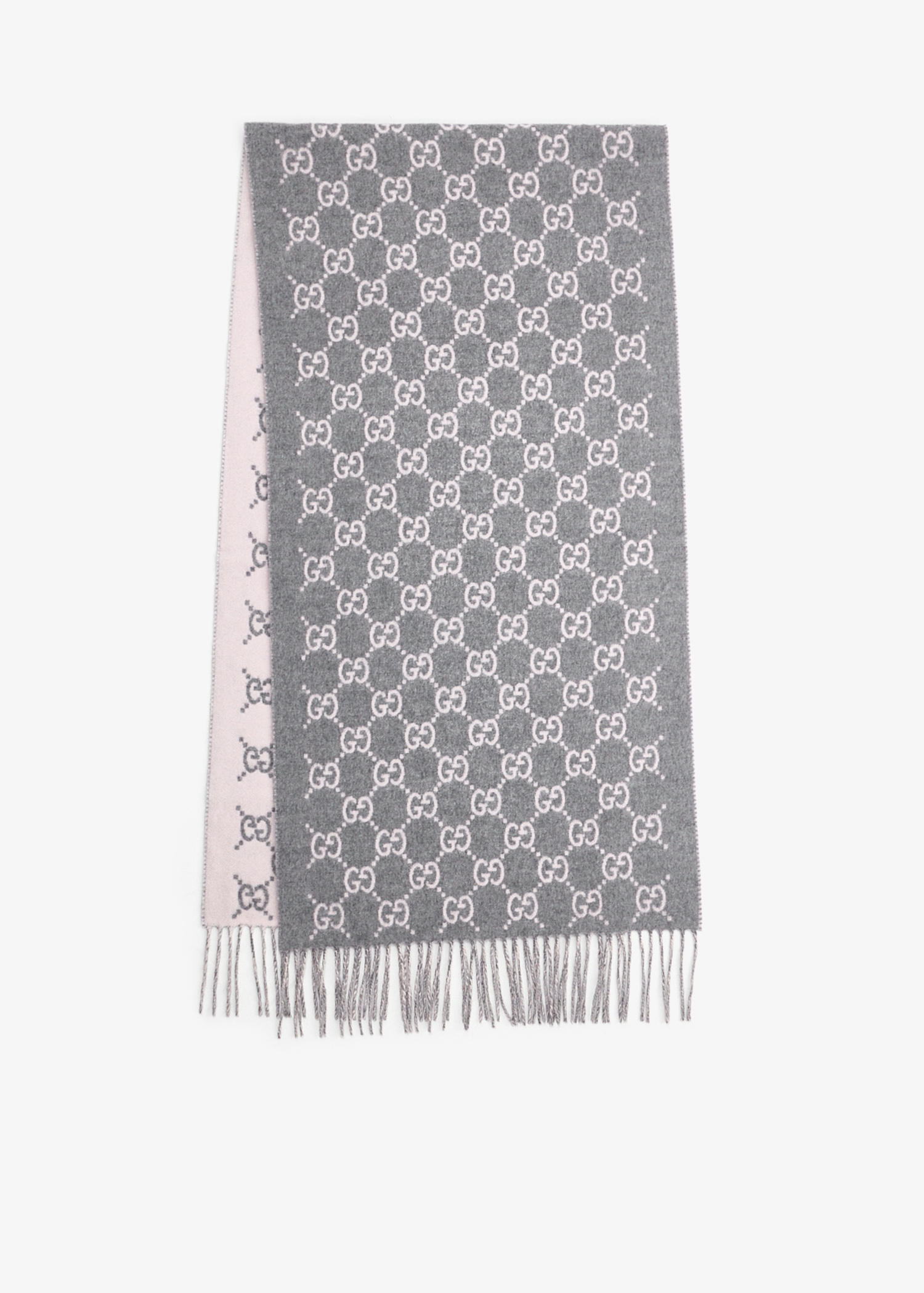 

GG cashmere scarf, Grey