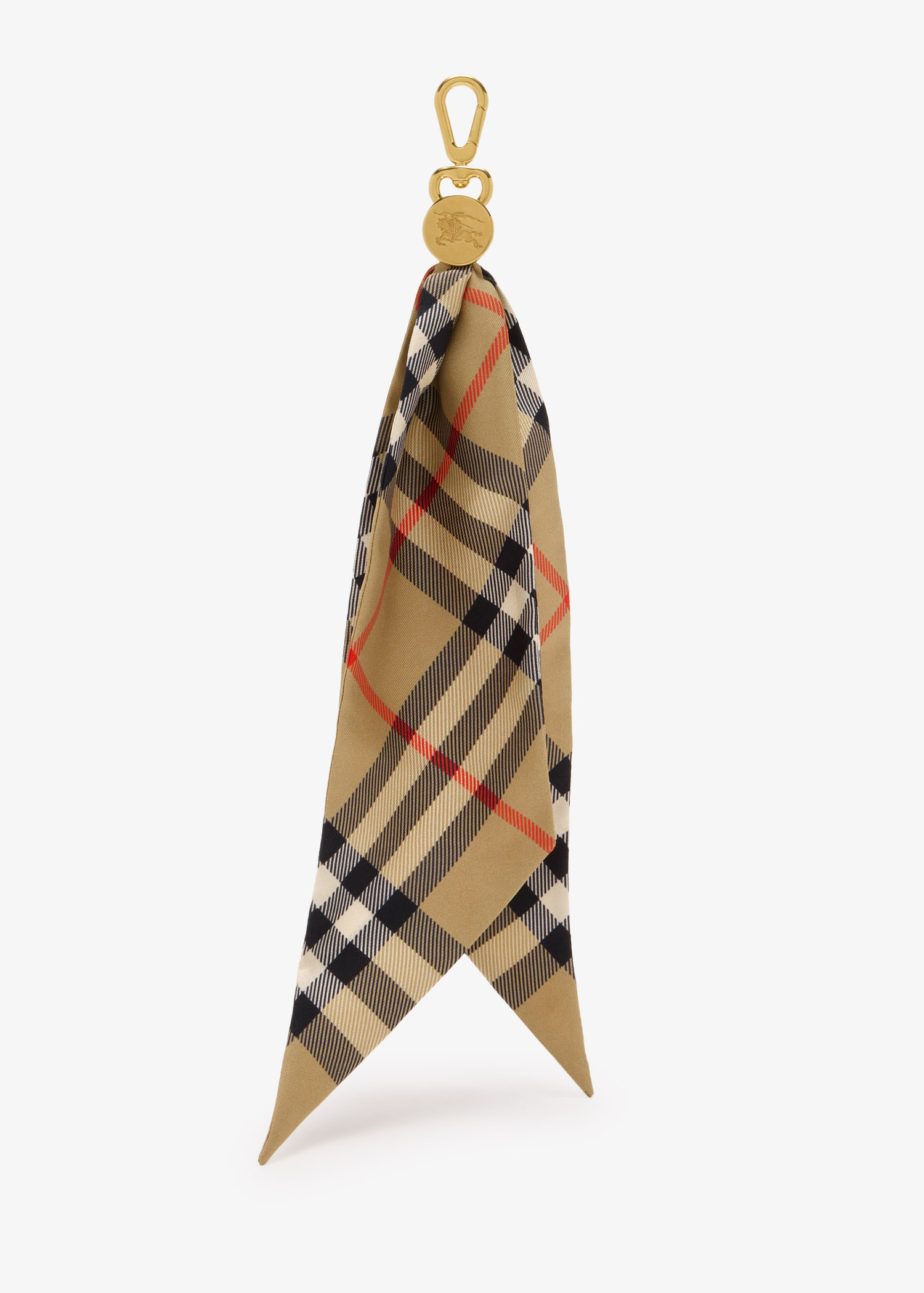 

Check Silk Scarf charm, Printed