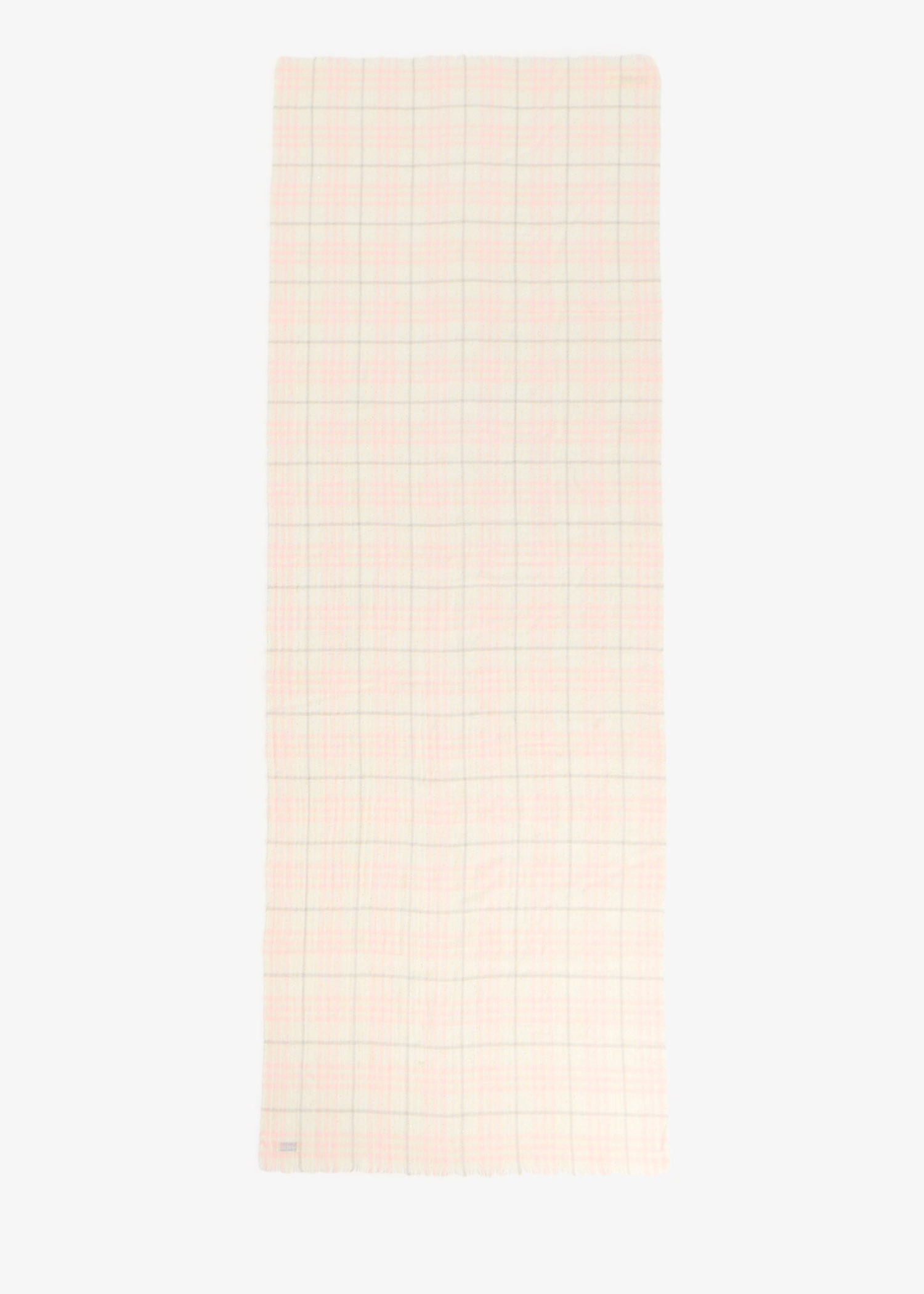 

Wide Check scarf, Pink